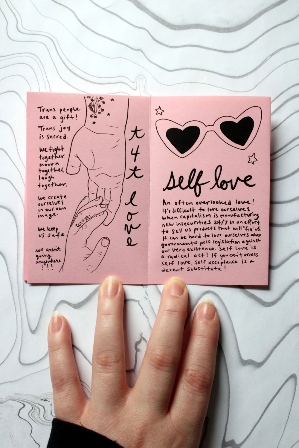 let's hear it for love! | illustrated mini zine — Craft or DIY