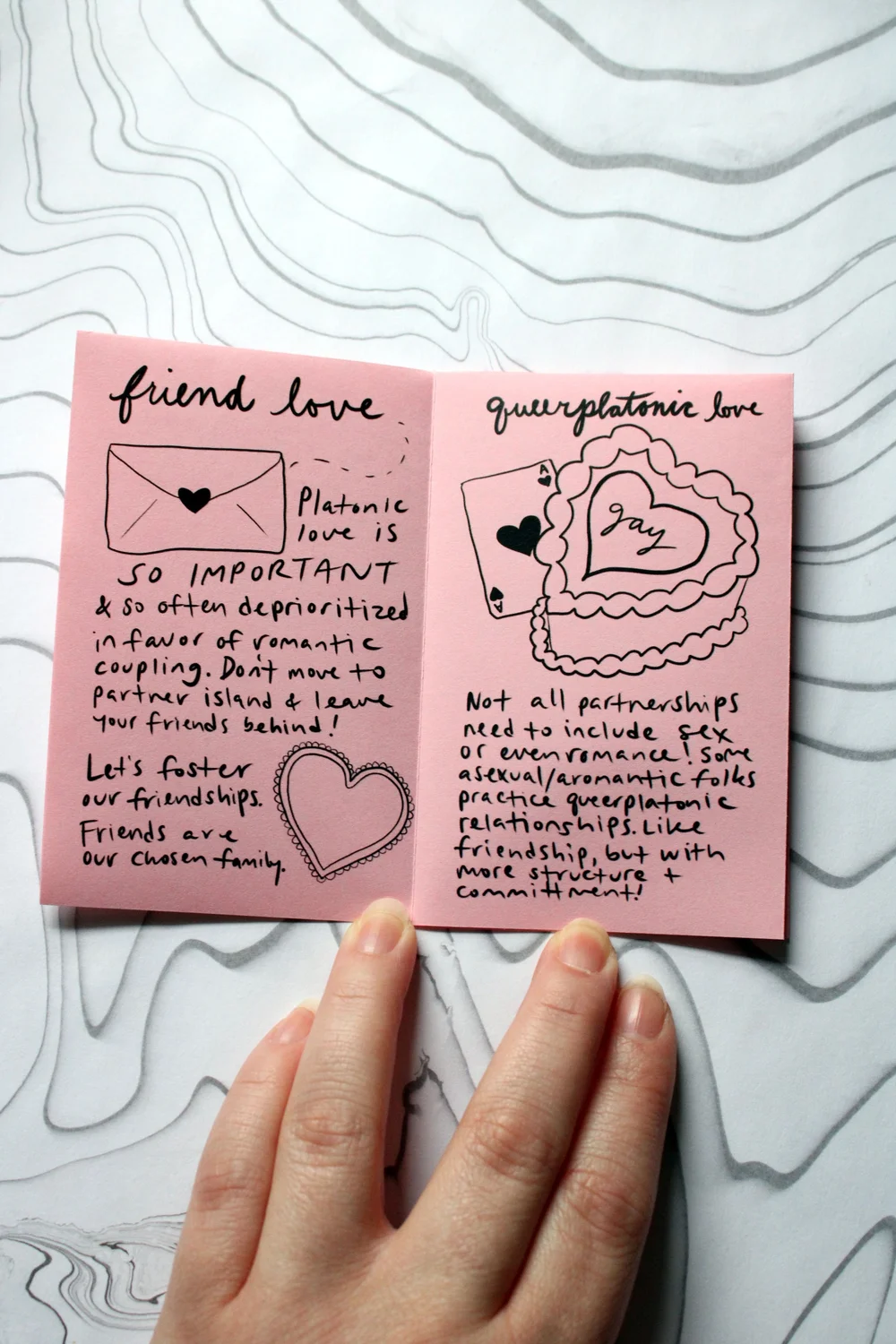 let's hear it for love! | illustrated mini zine — Craft or DIY