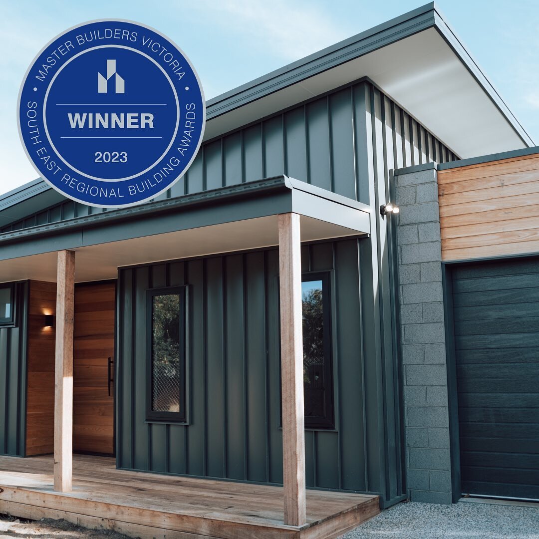 On Friday night we attended the @masterbuildersvic Building Awards and were very proud to be awarded &lsquo;Best Sustainable Home&rsquo; for our Cape Woolamai project 🏆🏆

A huge thank you to our team, trades and suppliers for their ongoing support 