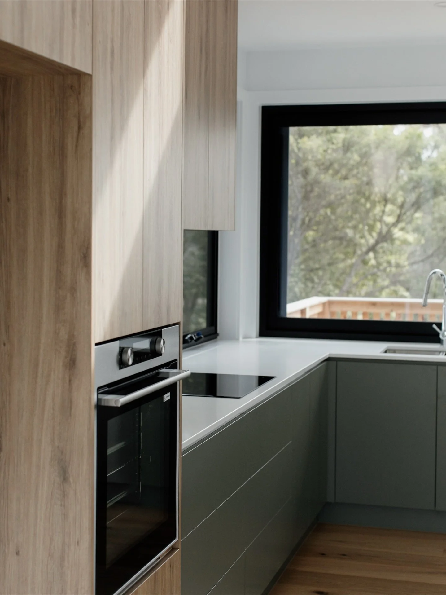 Our recently completed Anderson Avenue project places the heart of the home &mdash; the kitchen &mdash; elevated to sit seamlessly amongst the surrounding trees. The result is a calm, light-filled space that feels deeply connected to its natural envi