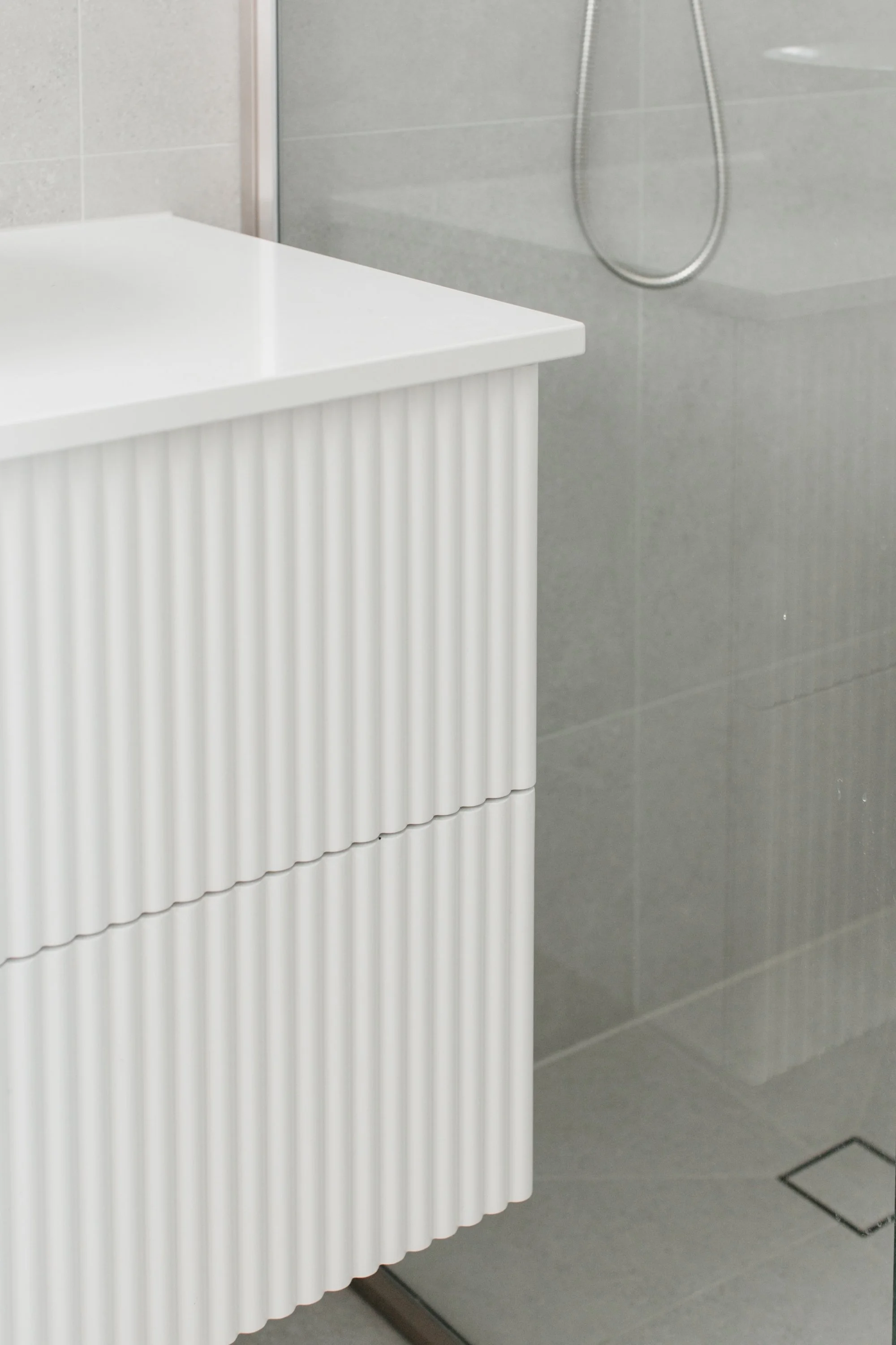new home sustainable home builder in wonthaggi by Harris Build with white and timber cabinetry