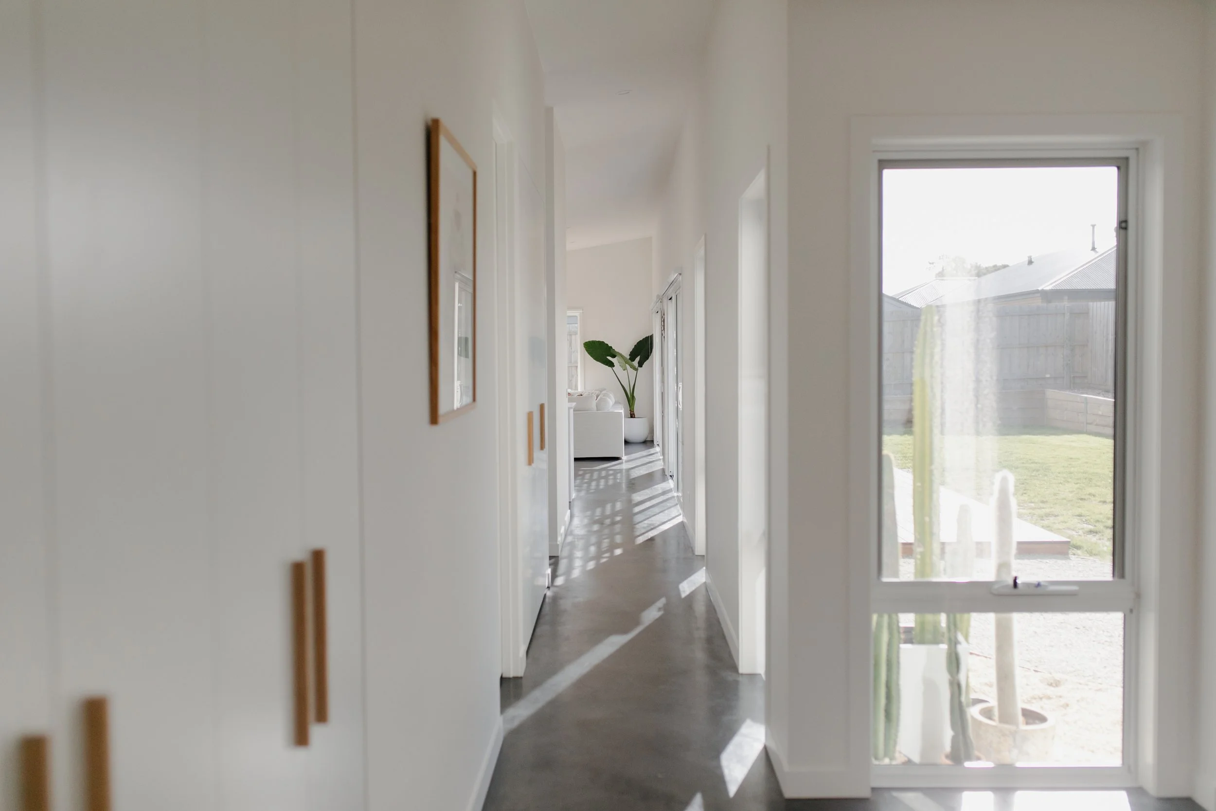 new home sustainable home builder in wonthaggi by Harris Build with white and timber cabinetry