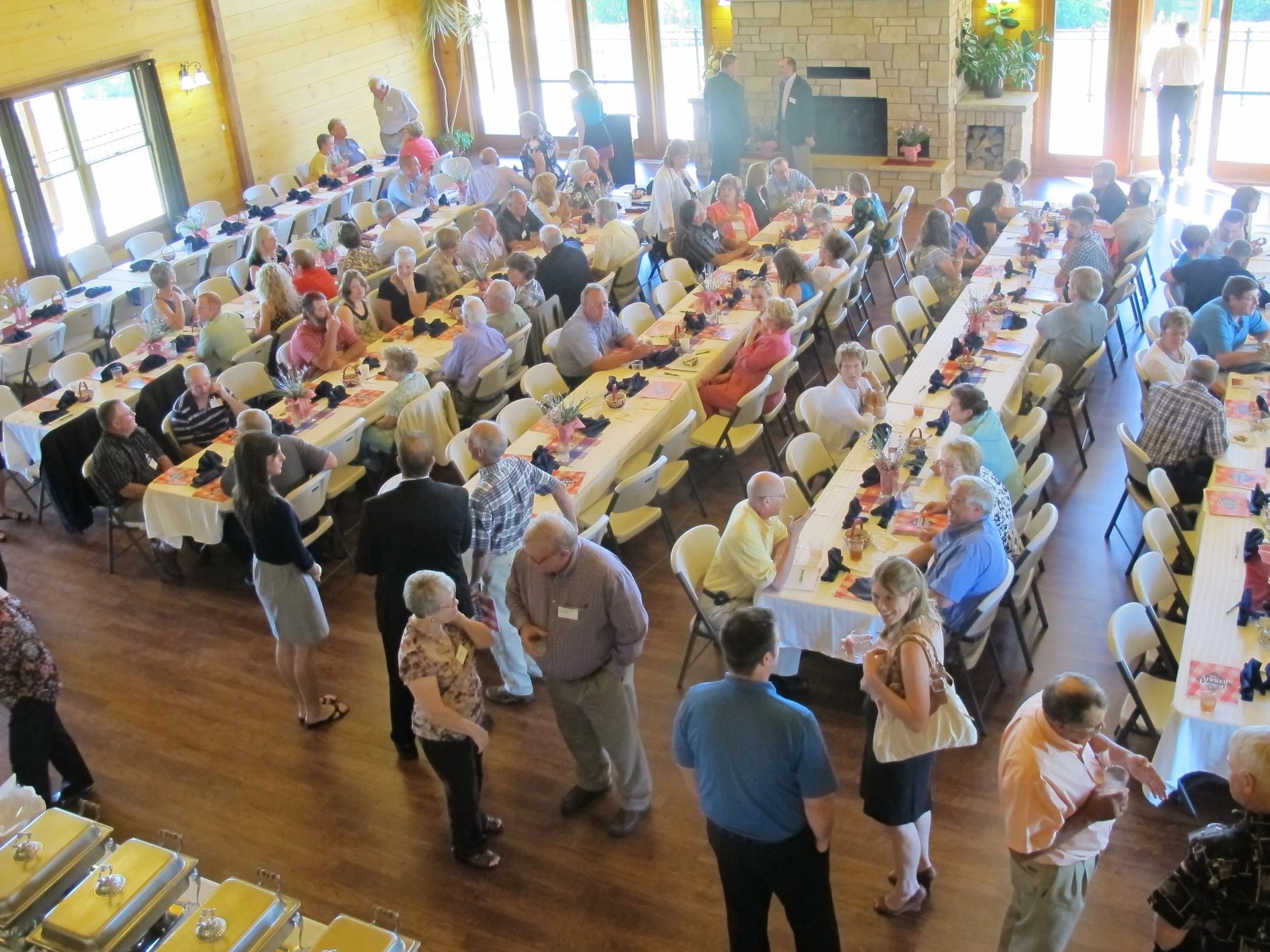 200 guests in Great Room for banquet and meeting in Life's Finer Moments venue