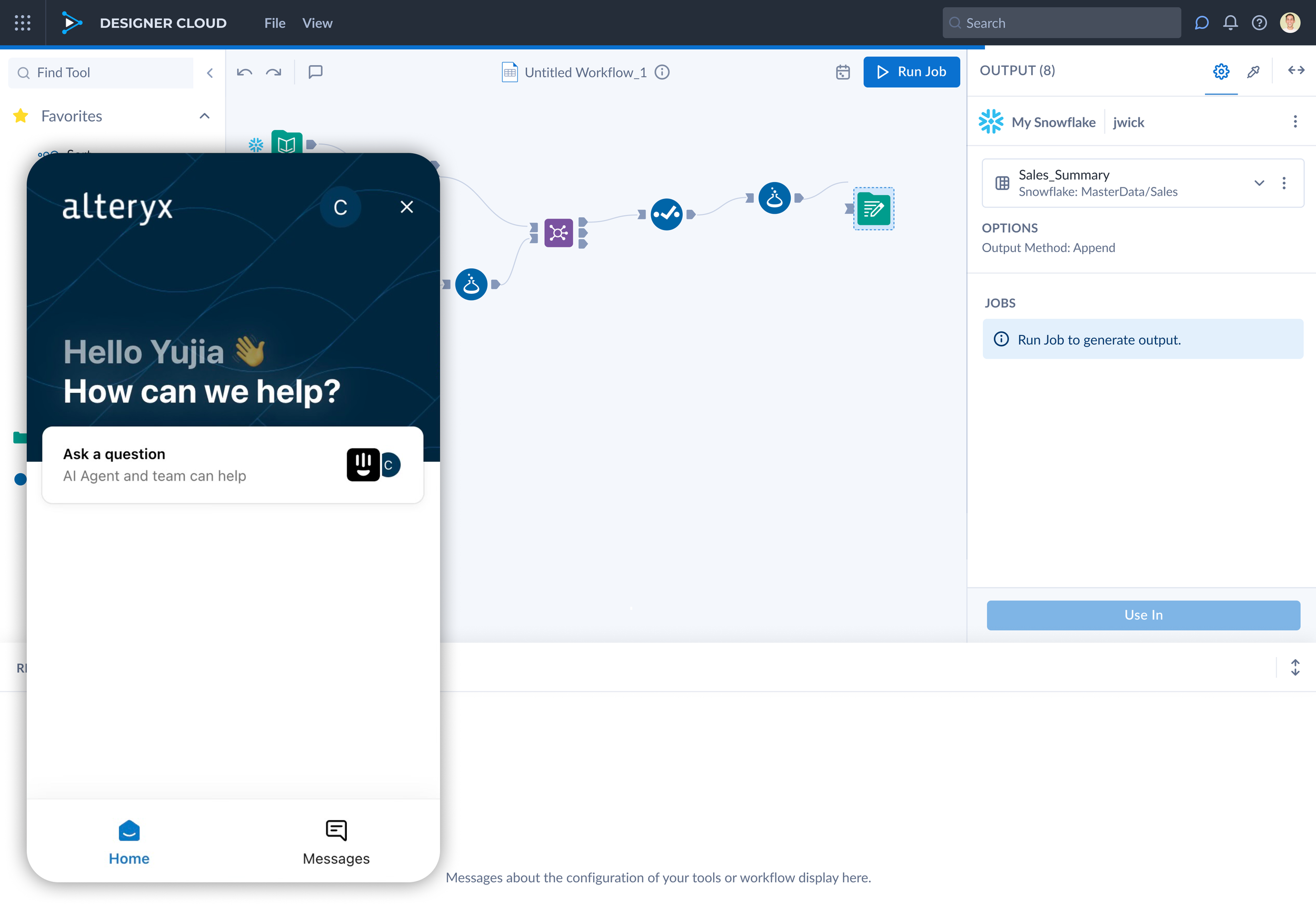 User accesses Chat with Help Desk