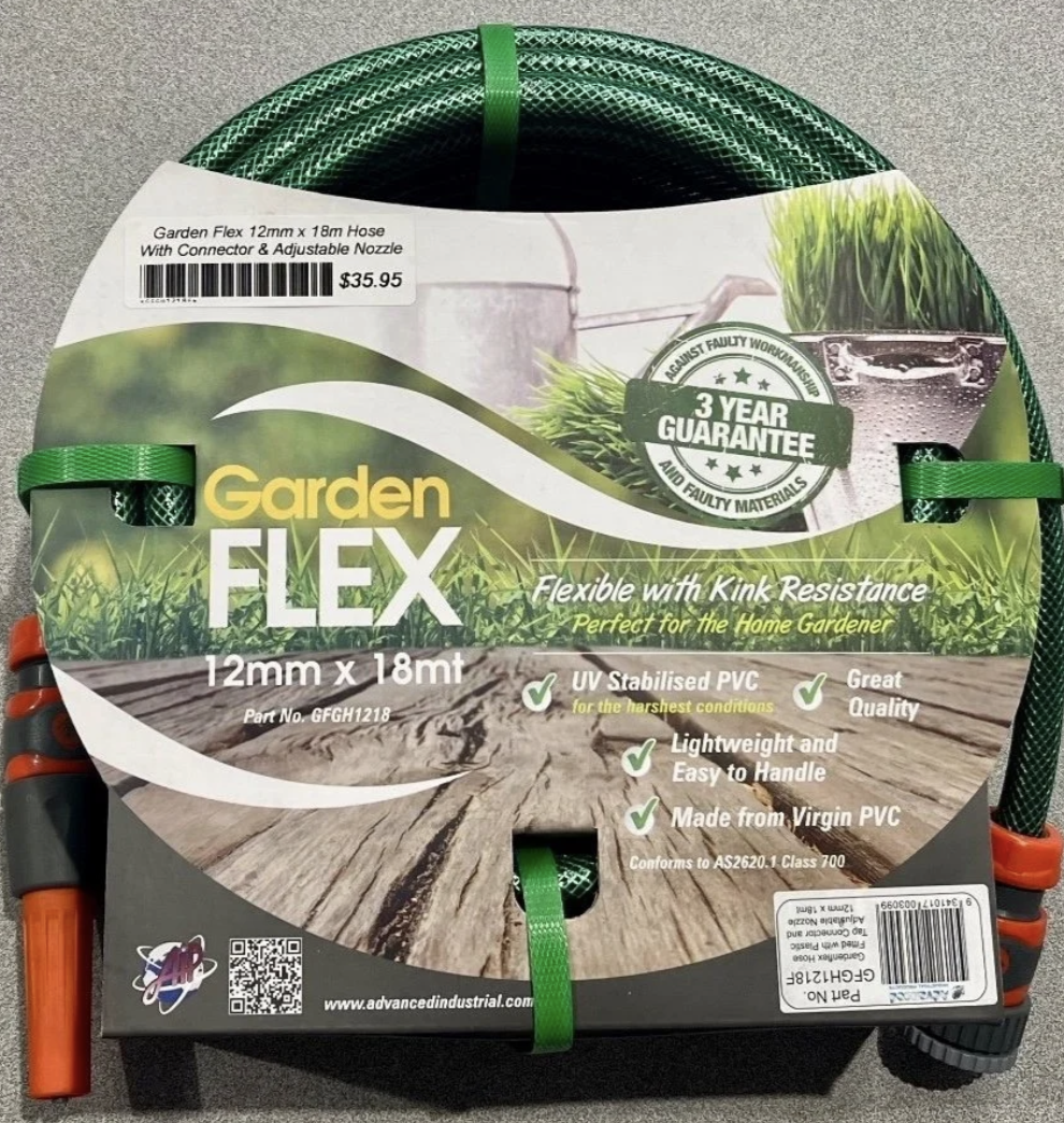 Garden Flex 12mm x 18mt Fitted Hose