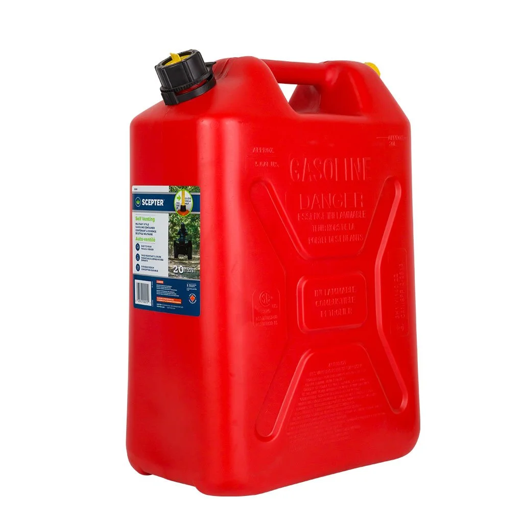Scepter 20L Red Plastic Fuel Container FUE5628