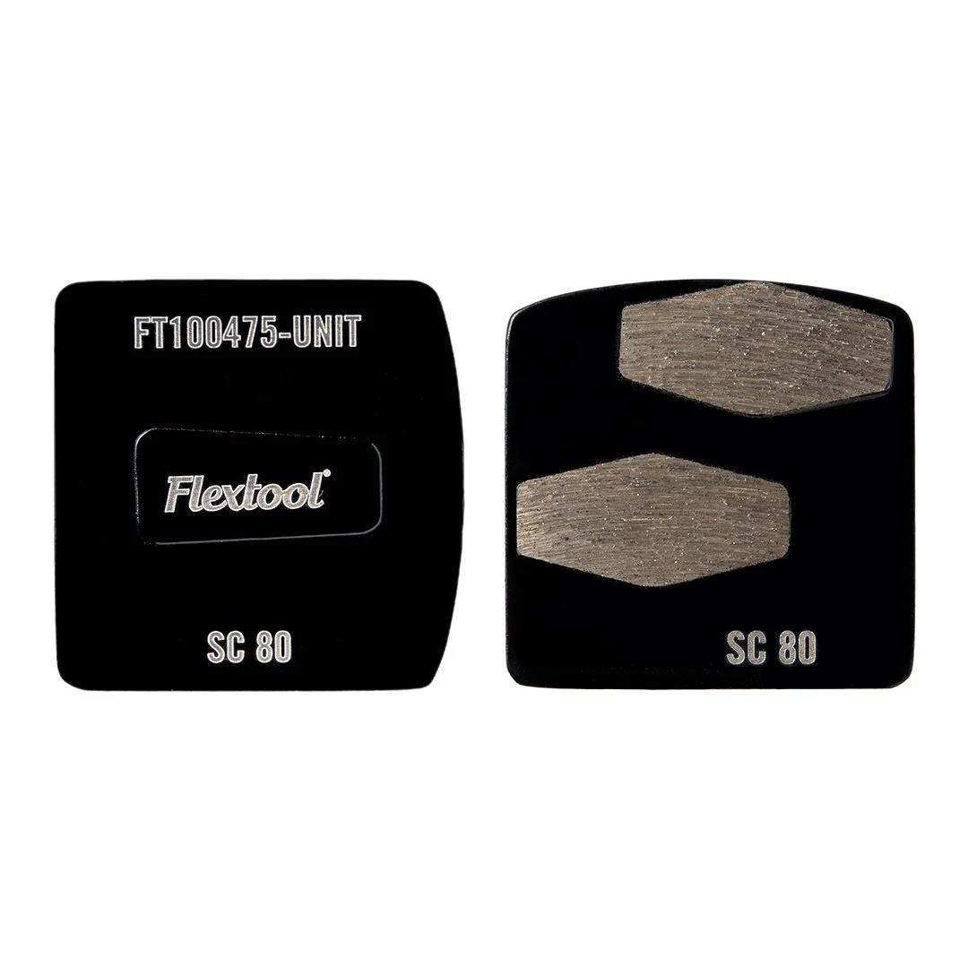 Flextool BladeTec Easy Lock Grinding Shoes SC80-2S Black (3 Pack)