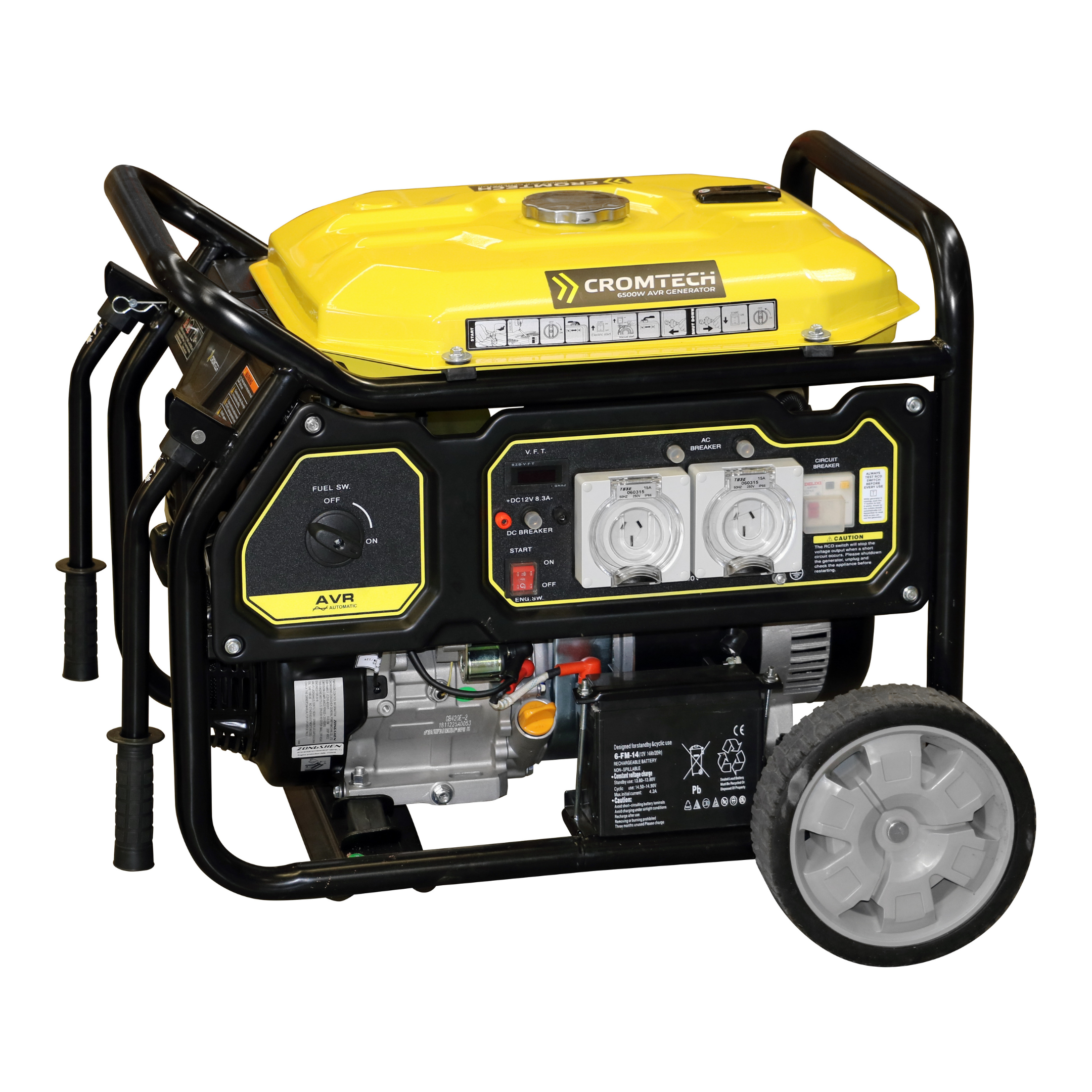 Cromtech AVR Petrol Generator TG65OOVE