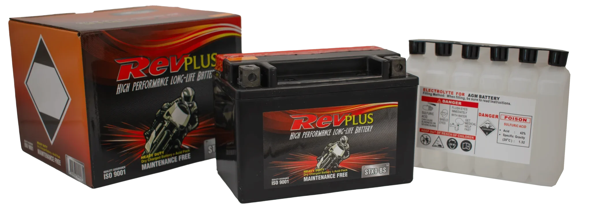 Exide RevPlus Heavy Duty Motorcycle Battery STX9-BS
