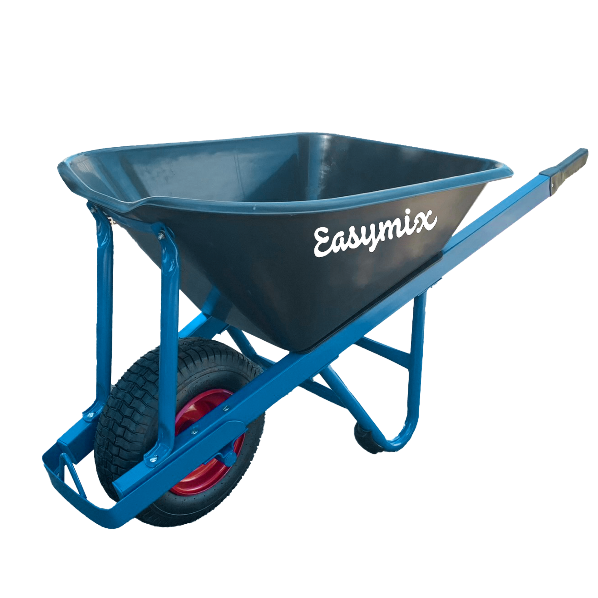 Easy Mix 100L Extra Heavy Duty Poly Tray Wheelbarrow W900P-HSBWAS