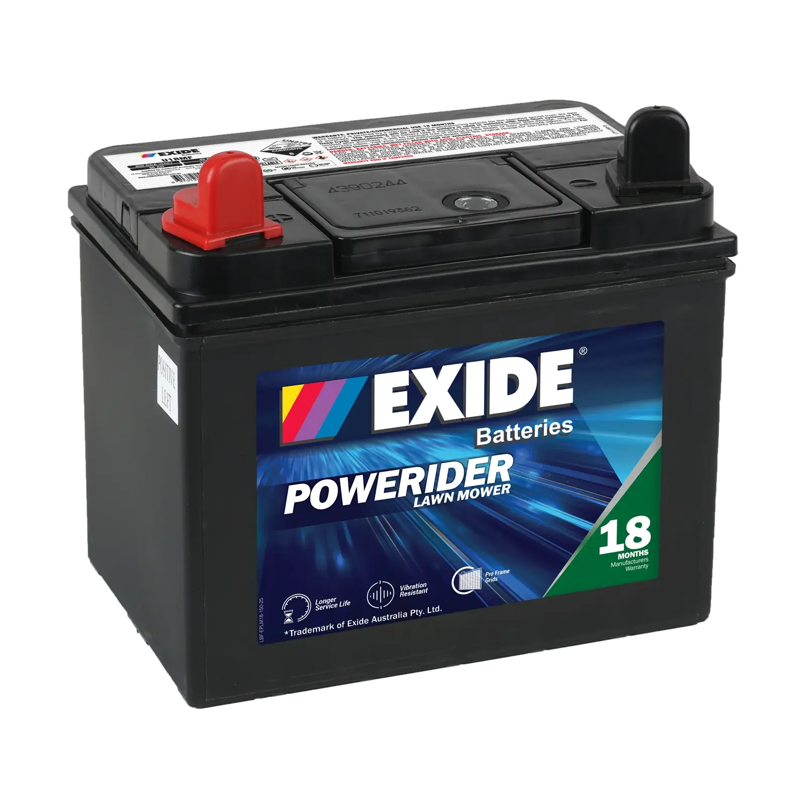 Exide Powerider Lawn Mower Battery U1RMF