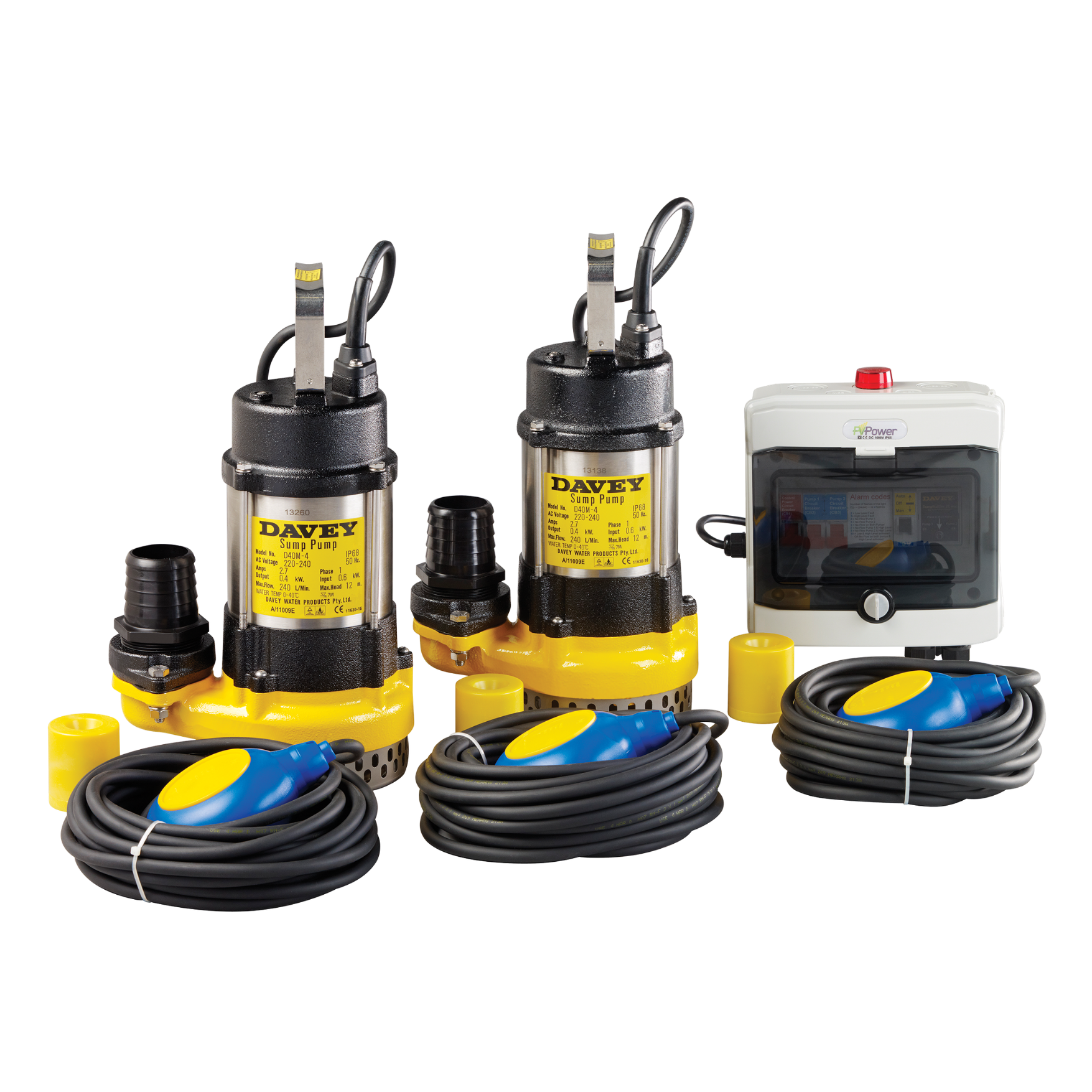 Davey Sump Master Mini Pump Kit KDS2D40M