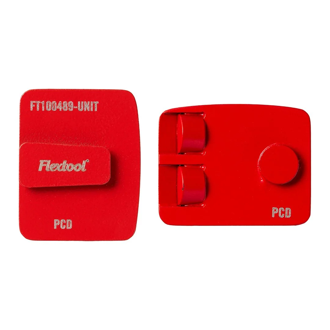 Flextool BladeTec Easy Lock Grinding Shoes PCD Red (3 Pack)