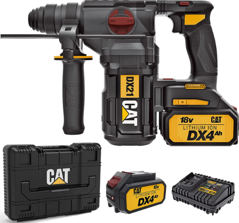 CAT DX21.B 18V 5 Function SDS Rotary Hammer, Batteries and Charger  (KIT)