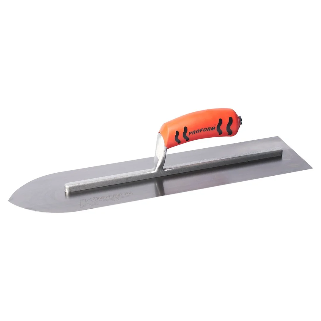 Kraft Tool Co Pointed Trowel Carbon Steel - ProForm Handle 18" x 4.5"
