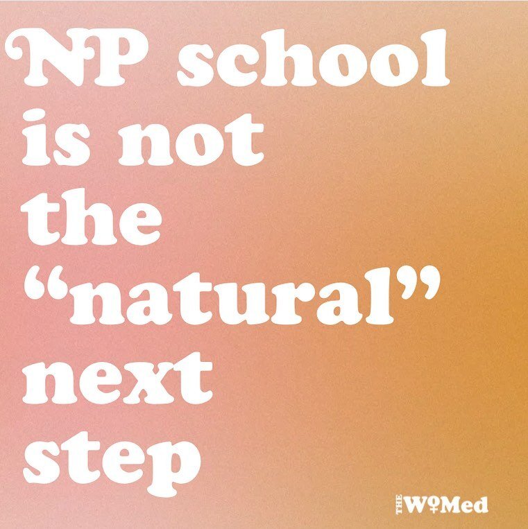 I don&rsquo;t know who needs to hear this today, but becoming a nurse practitioner is NOT a nurse&rsquo;s natural next step.

There is so much to consider before going to NP school, but @latrina_walden_np reminds us this week of the biggest question 