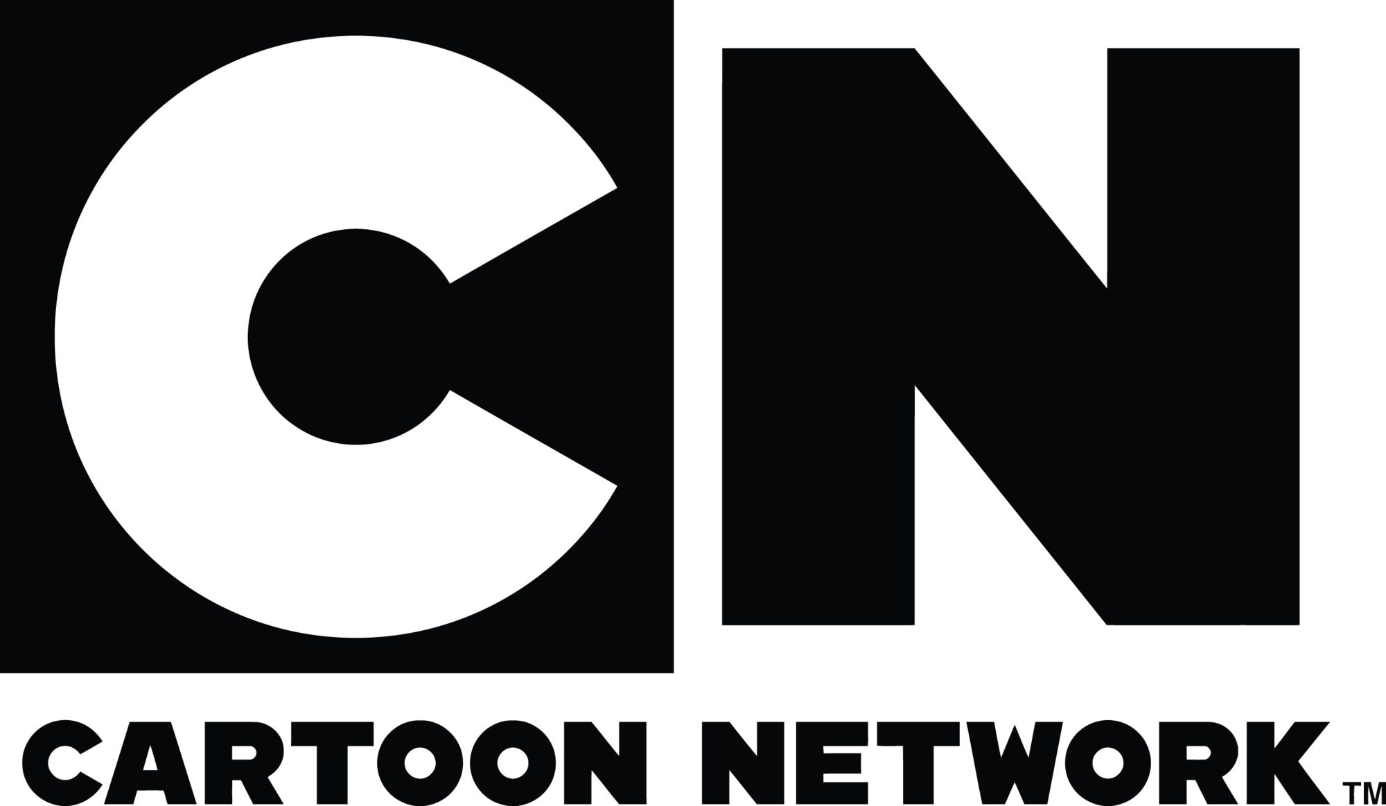 Cartoon Network logo in black and white