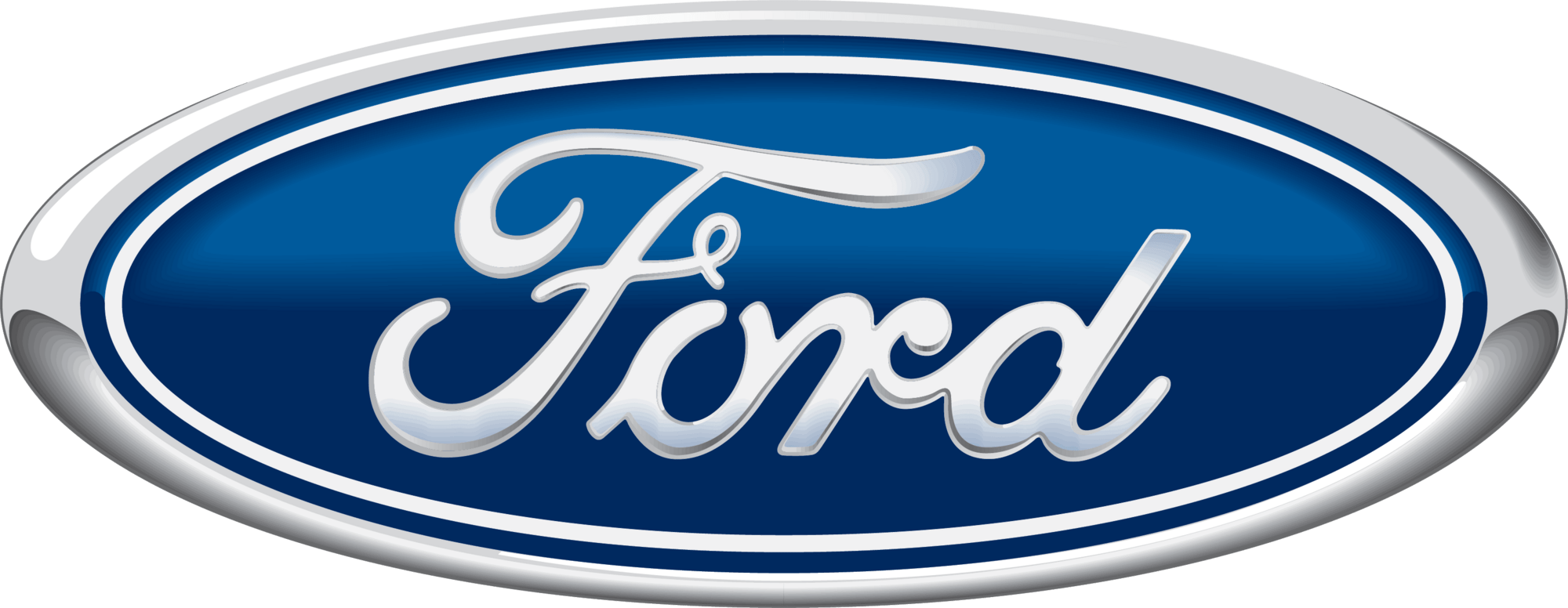 Ford logo on a blue oval badge