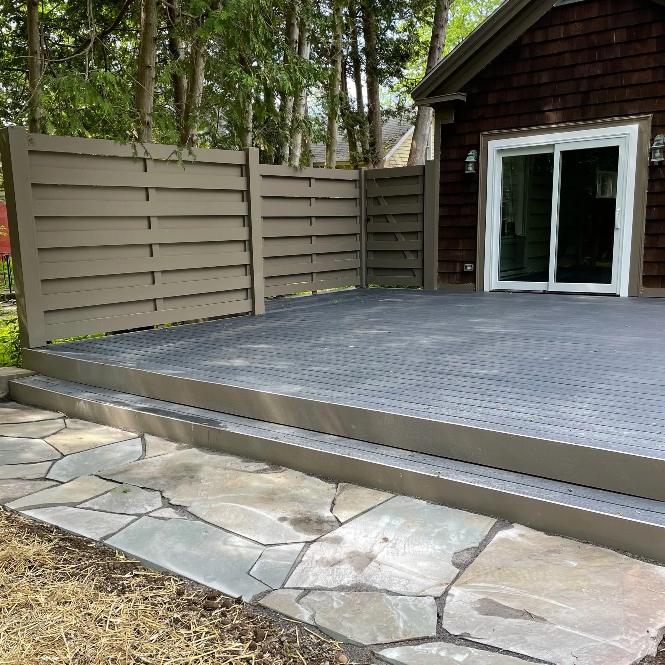 Composite Deck with Trex decking