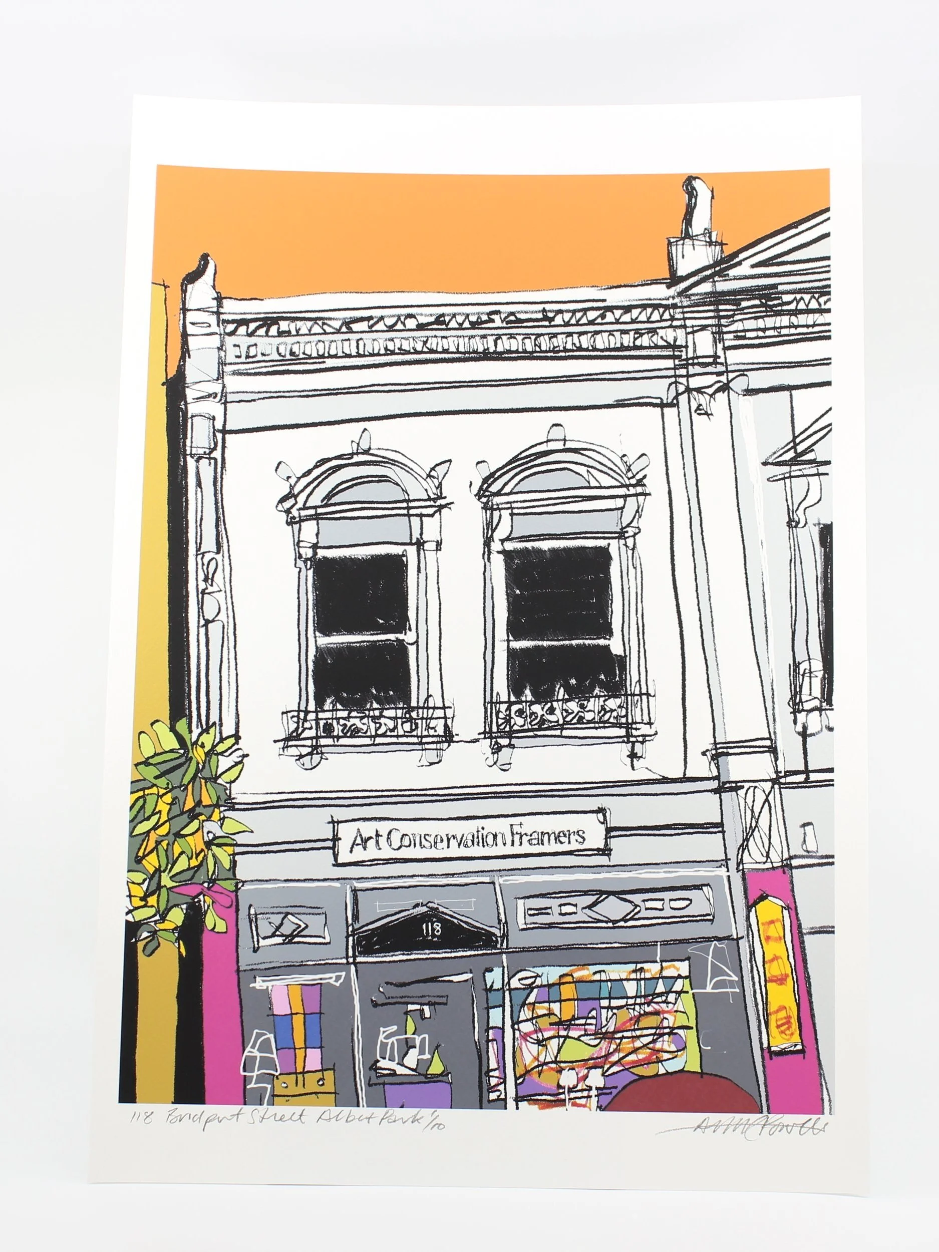 Melbourne Sunset Arthur 'Ted' Powell — Art Conservation Framers