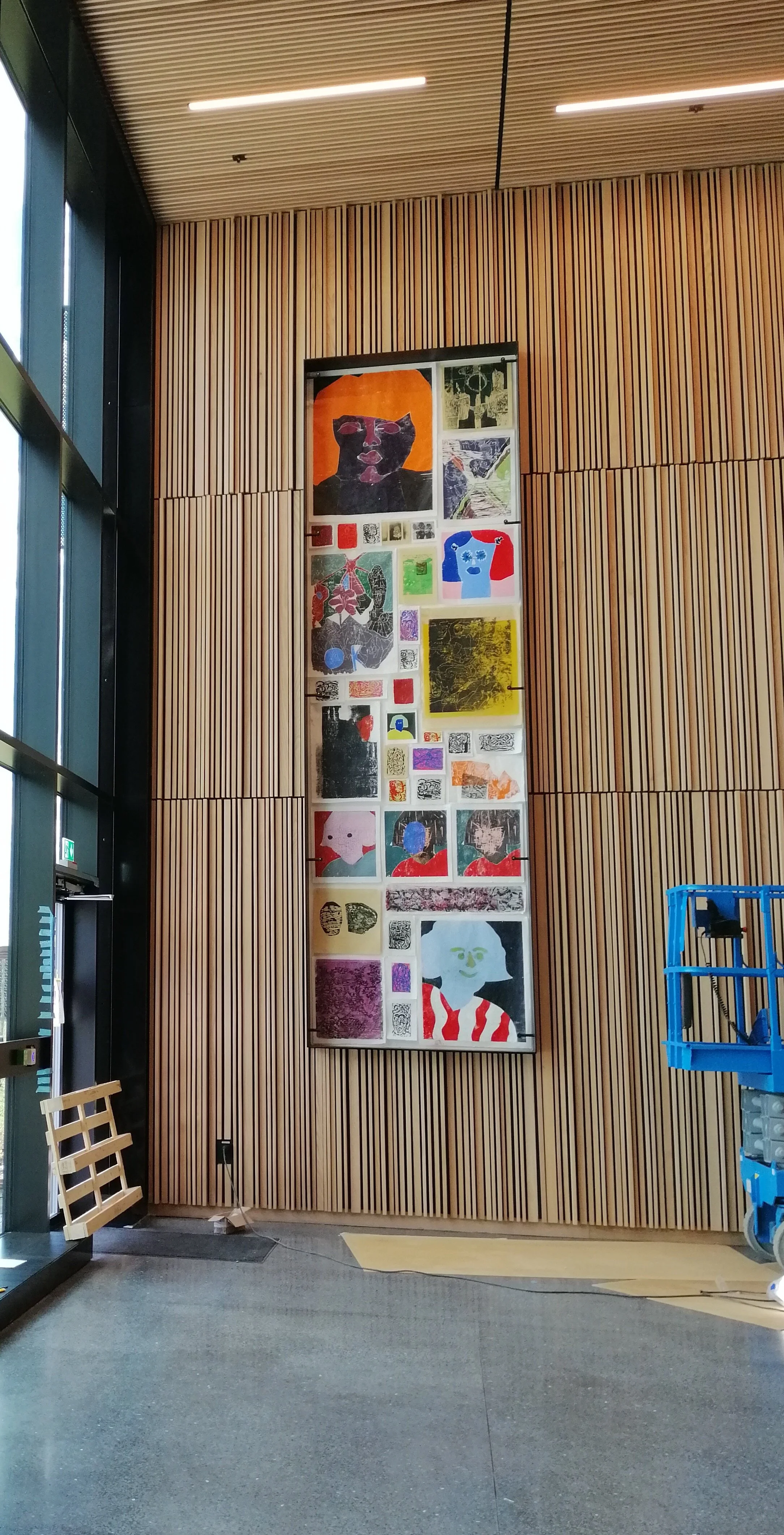 NMBU med Marthe Karen Kampen, tresnitt - NMBU with Marthe Karen Kampen, woodcut