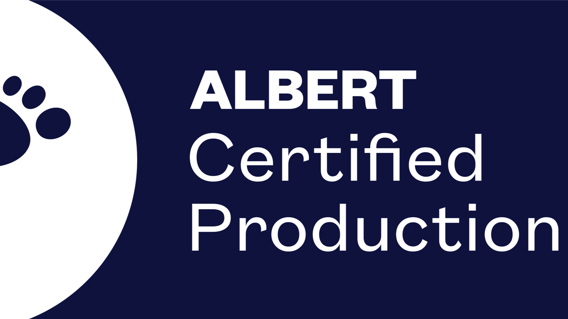 Albert Certified Production logo for sustainable film and TV production certification