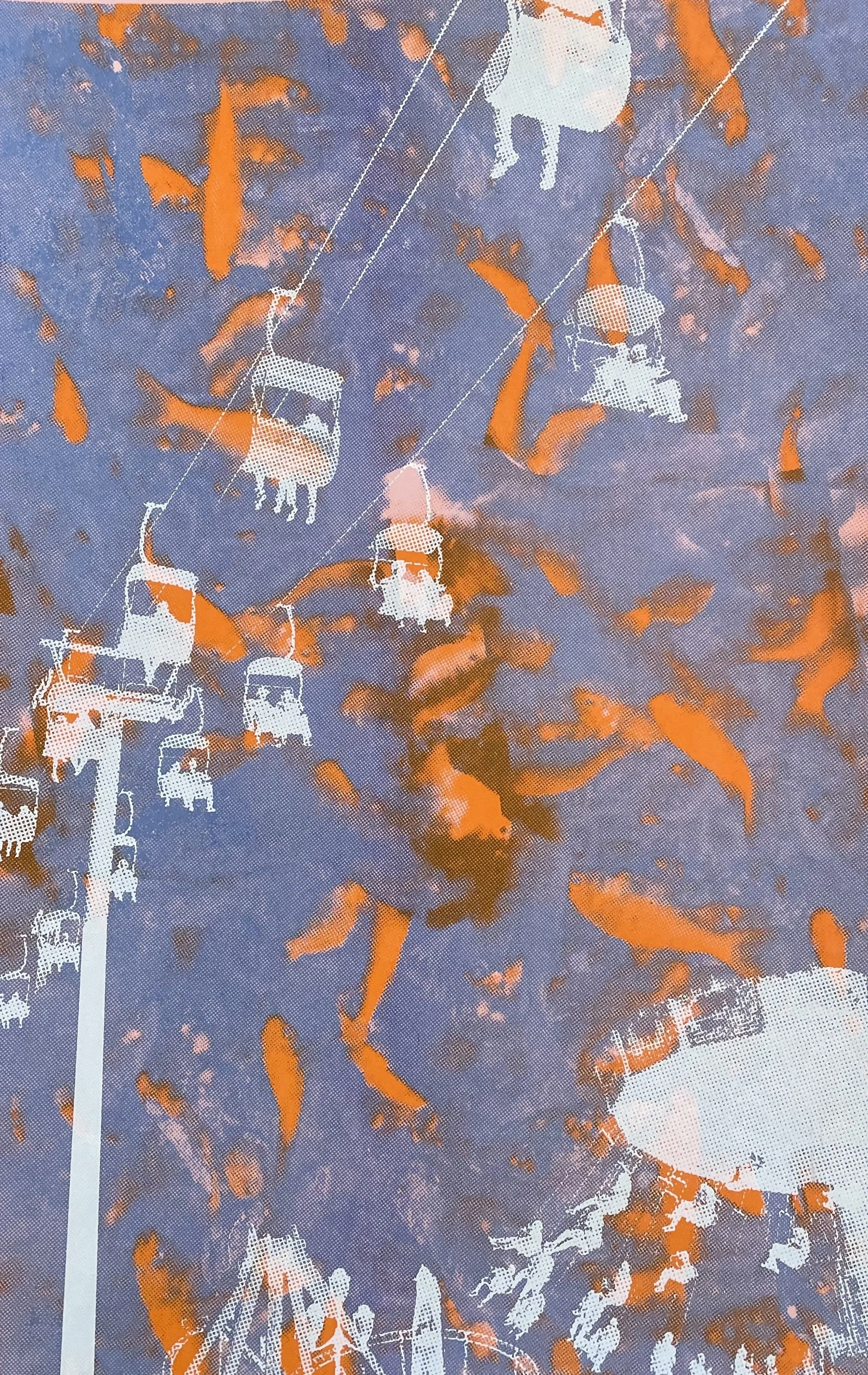 Carousel Slideshow, 3-color screenprint. Collaboration with Lindsay Metivier