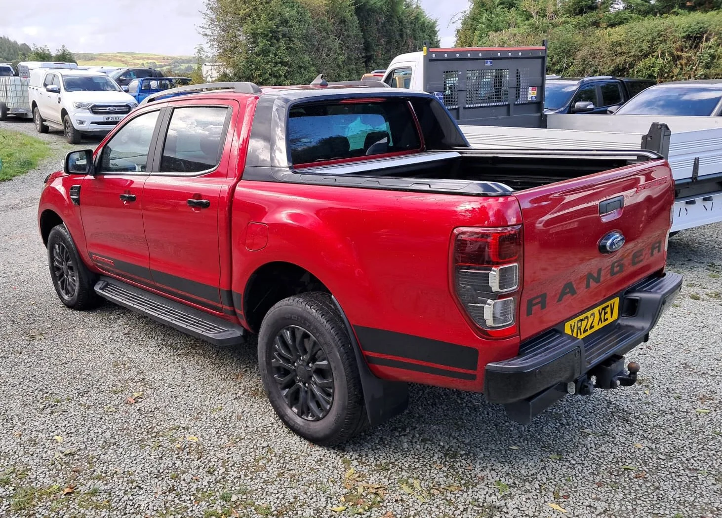 Red 22 Ford Ranger 2.0 Stormtrak Auto rear passanger