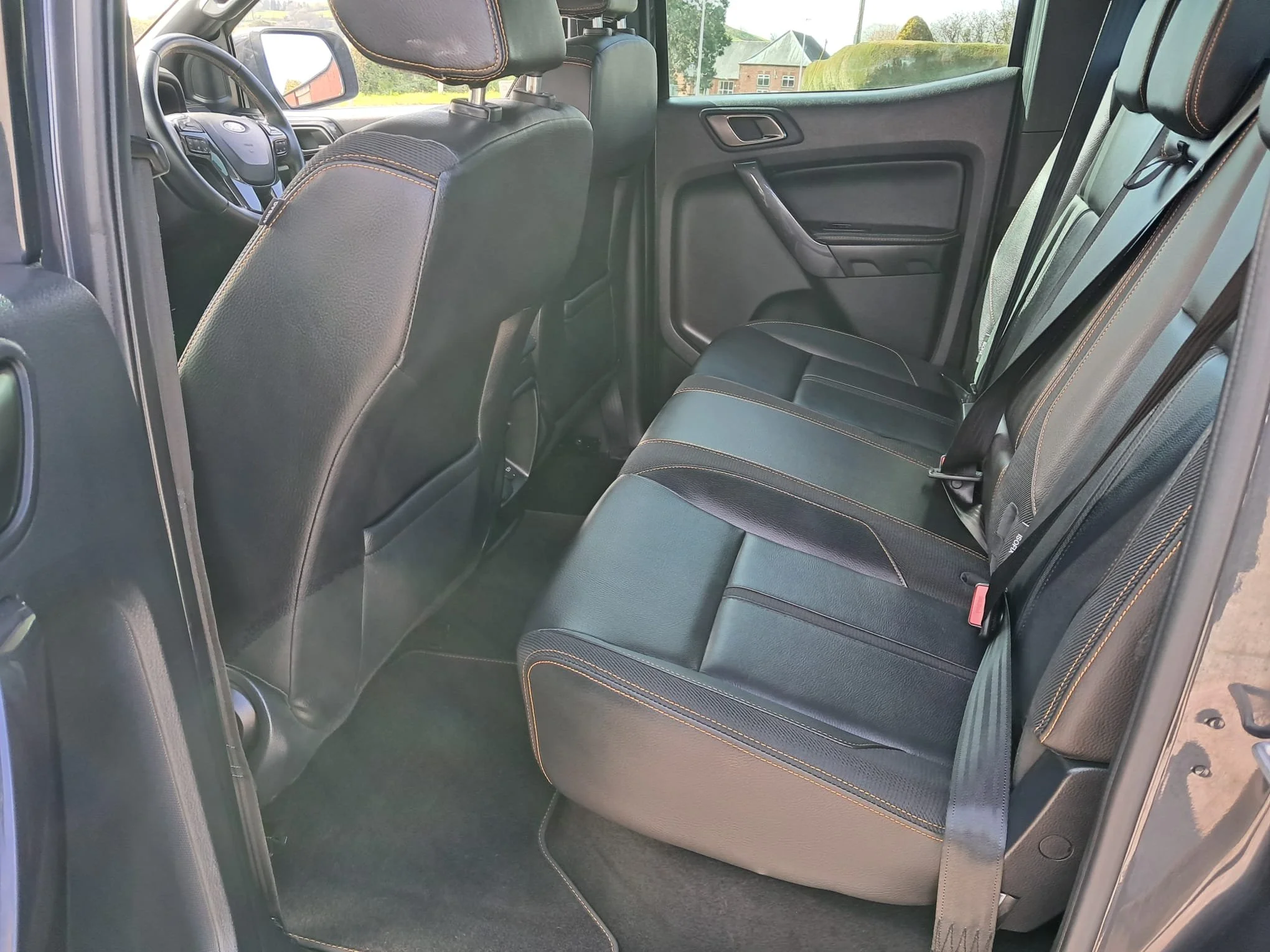 22 Ford Ranger 2.0 Wildtrak Auto rear interior