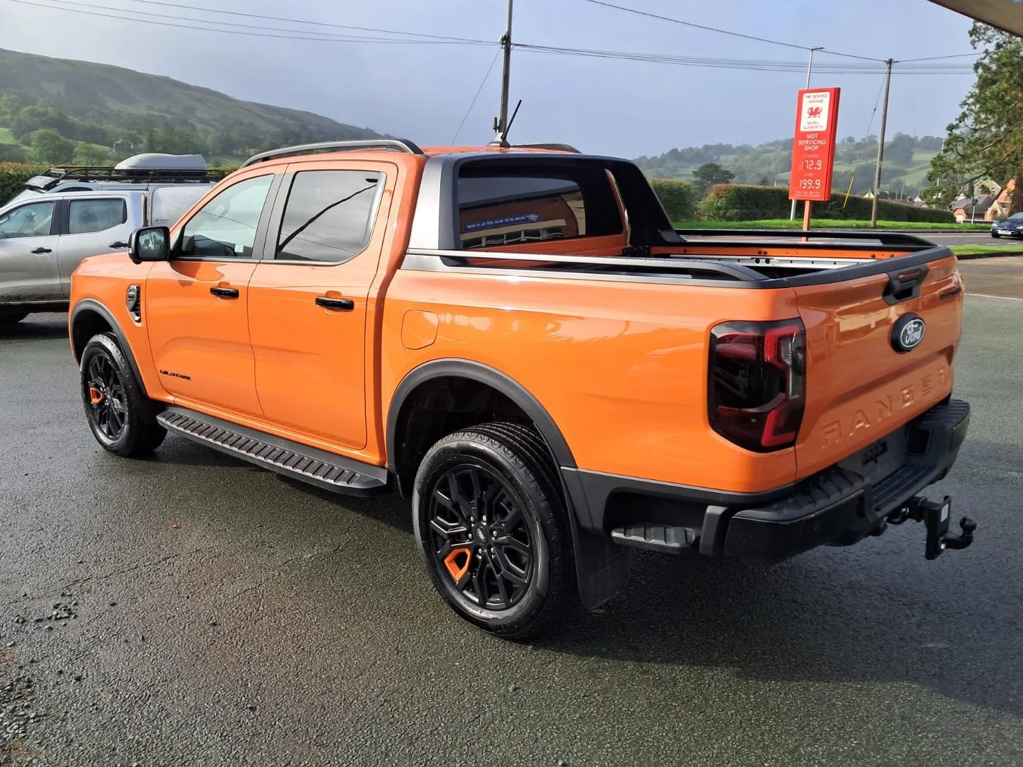 Orange 76 Ford Ranger Wildtrak V6 Auto  rear passanger