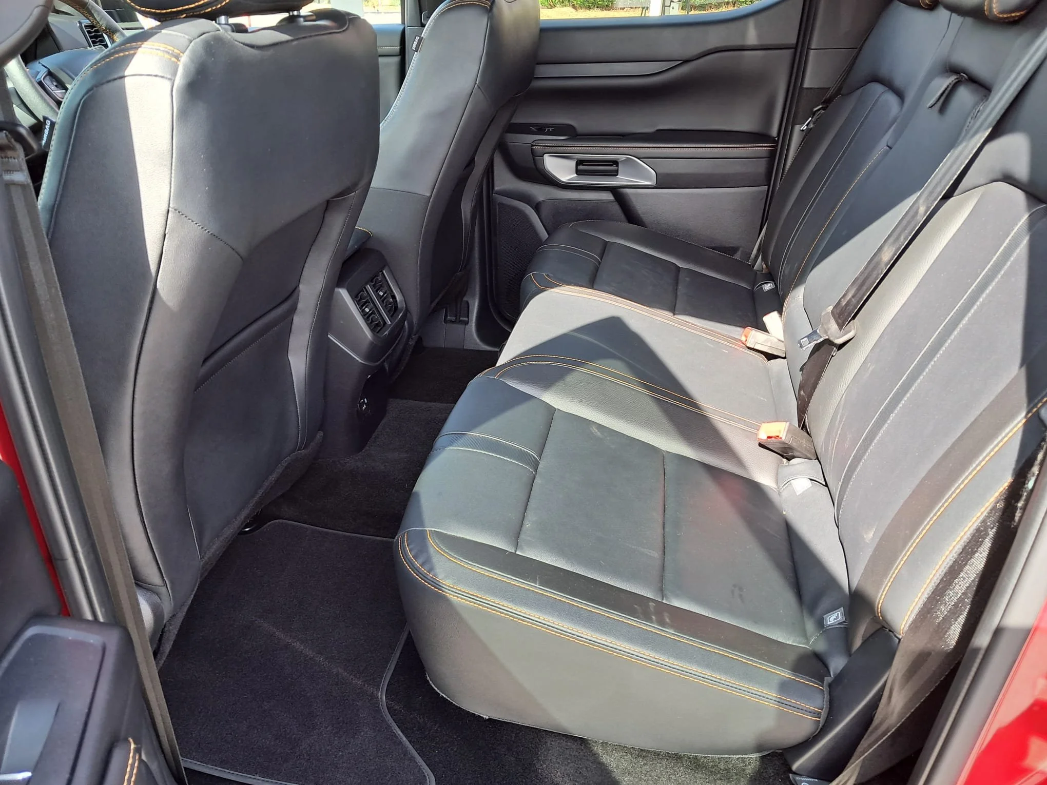 23 Ford Ranger 2.0 Wildtrak Auto rear interior