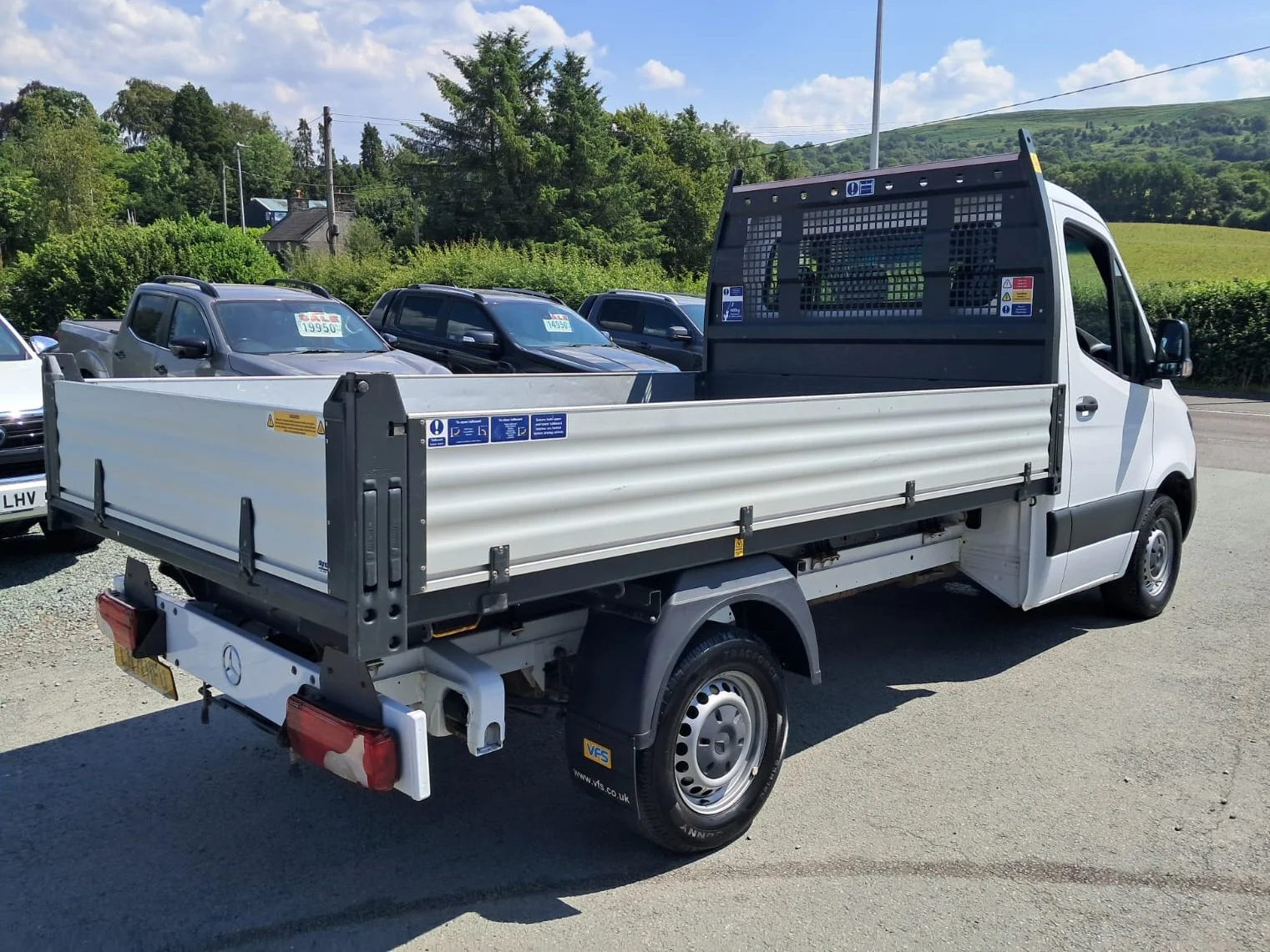 71 Mercedes Sprinter 315 Single Cab Tipper rear driver