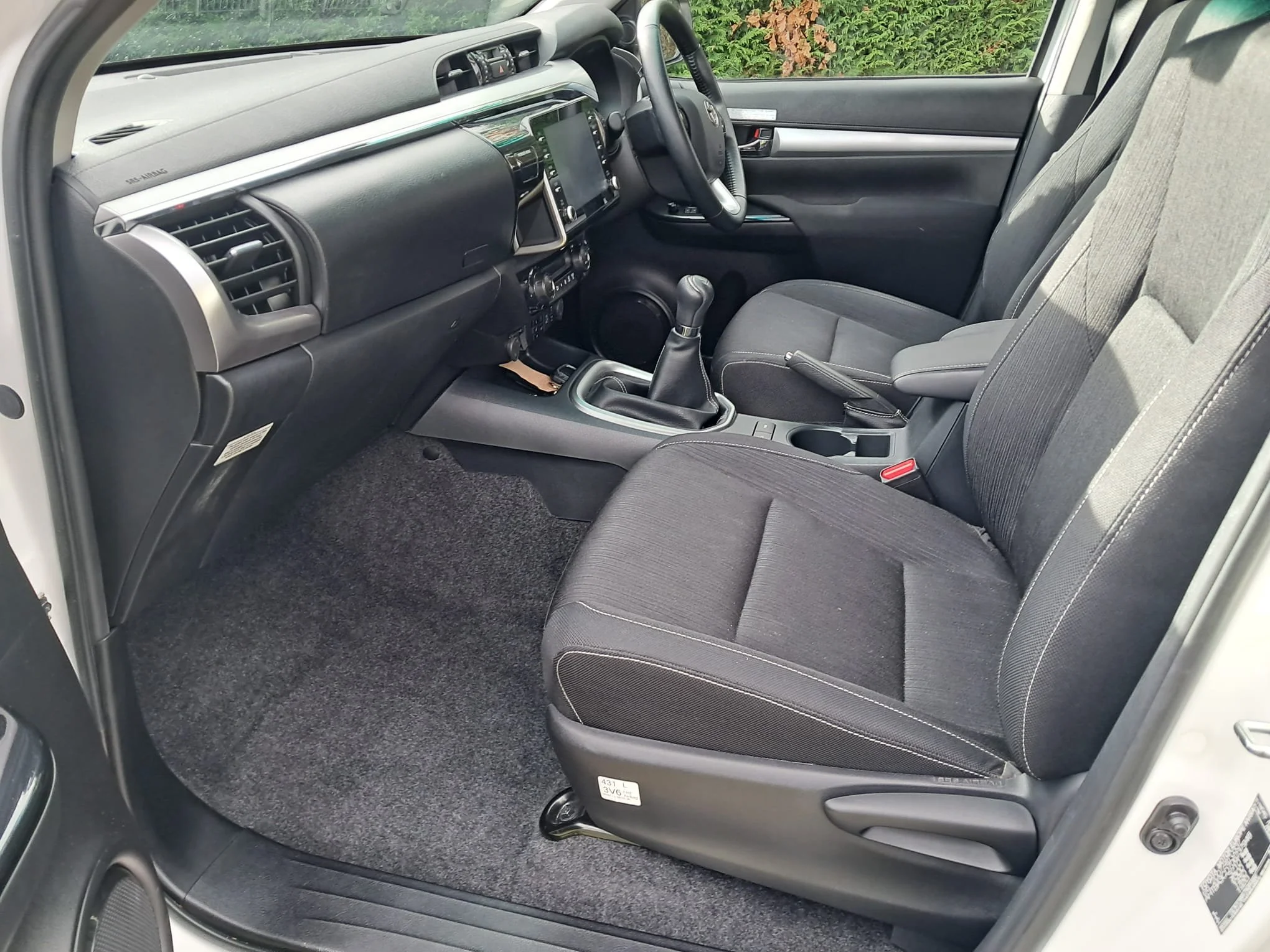 2023 72 Toyota Hilux 2.8 Manual Invincible front interior