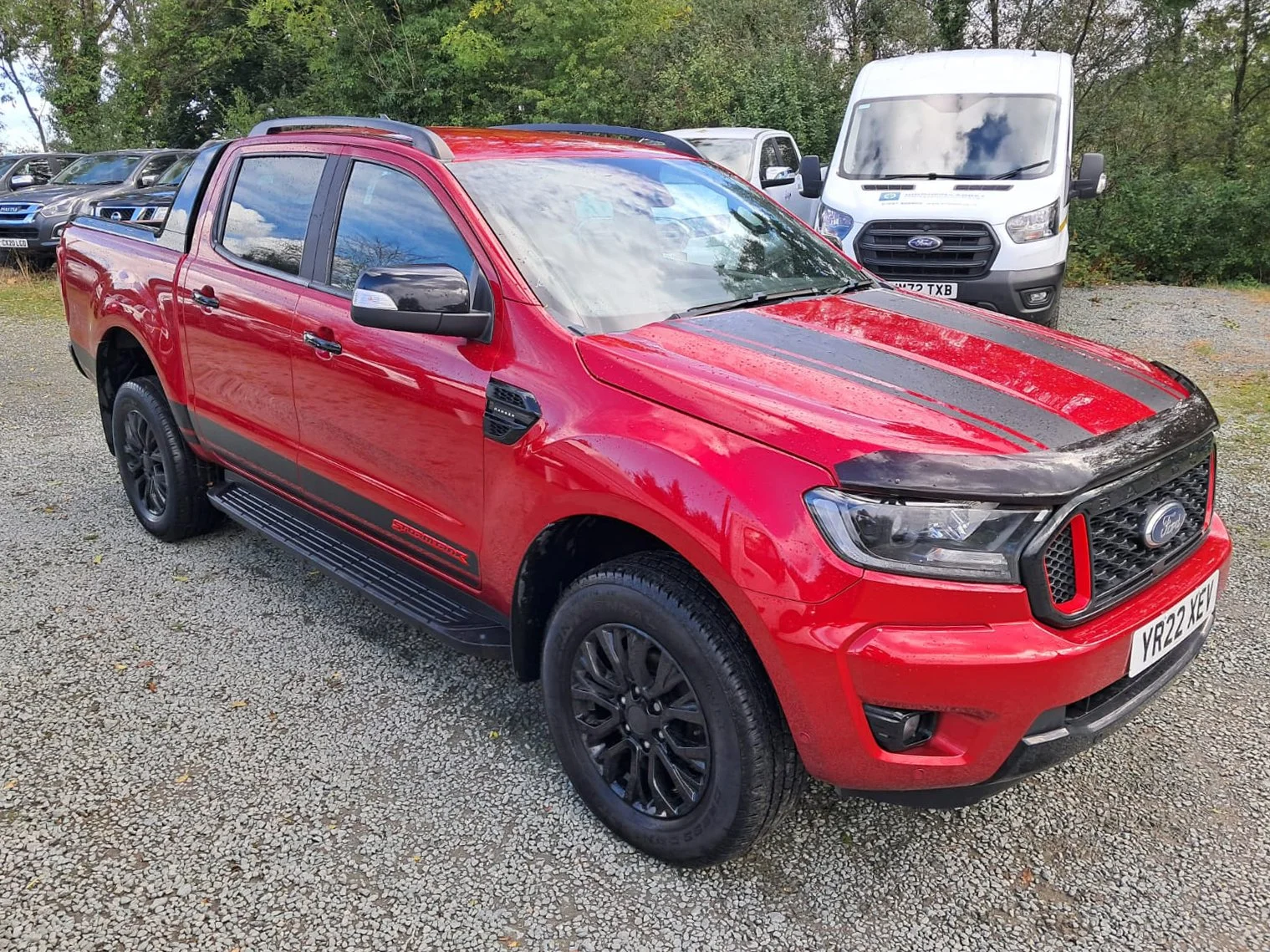 Red 22 Ford Ranger 2.0 Stormtrak Auto front driver
