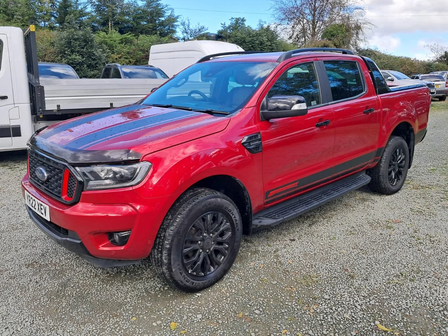 Red 22 Ford Ranger 2.0 Stormtrak Auto front passanger