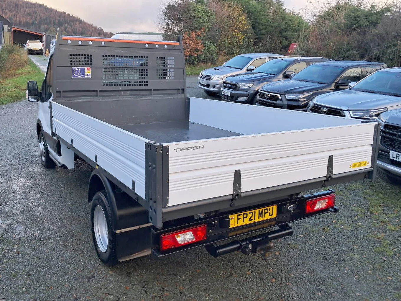 21 Ford Transit 350 130PS Alloy Body Tipper rear passanger