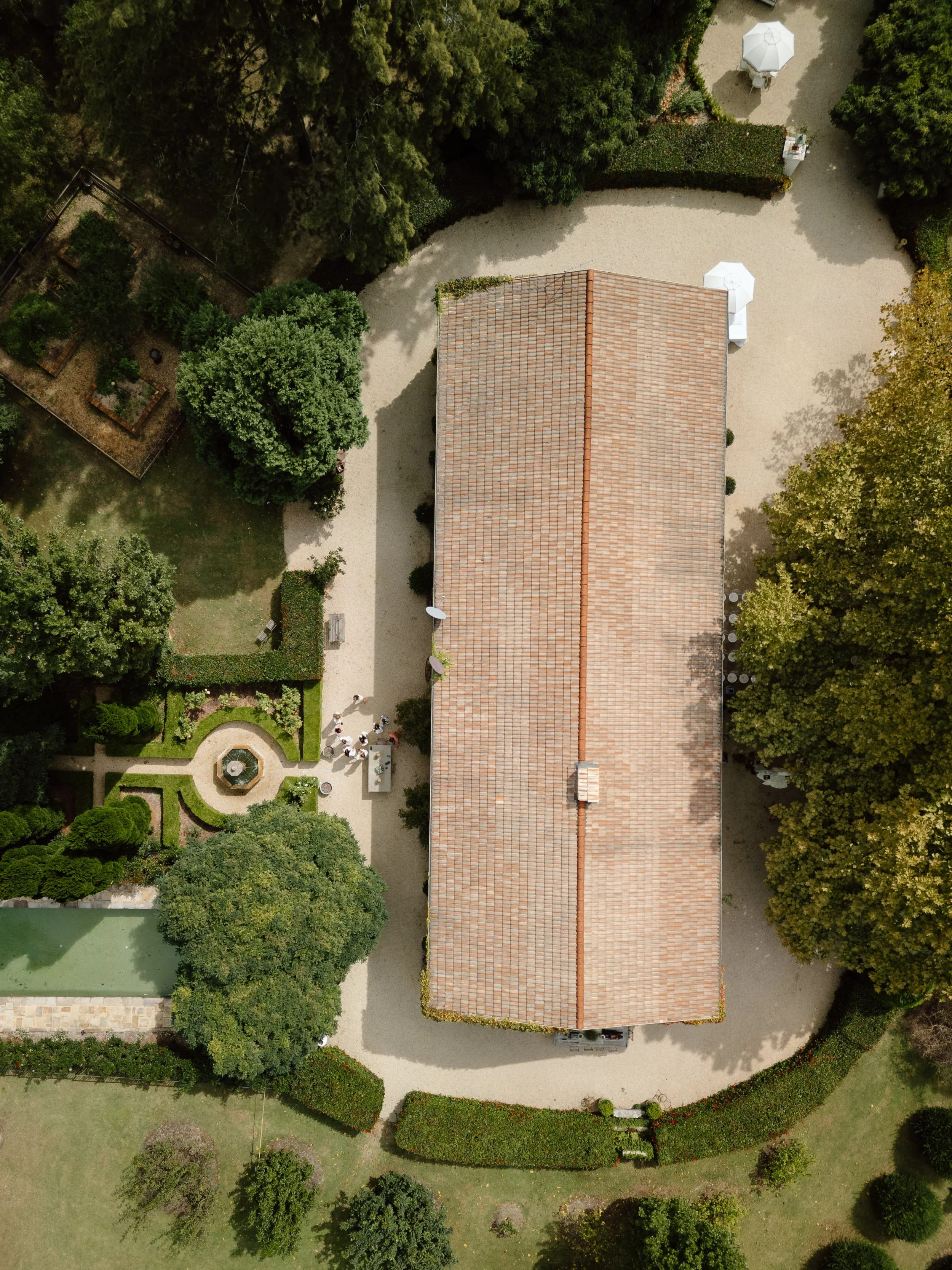 Aerial view of Redleaf Wollombi wedding venue, Hunter Valley NSW