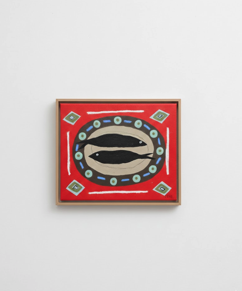 Original Canvas - Fish Plate 001