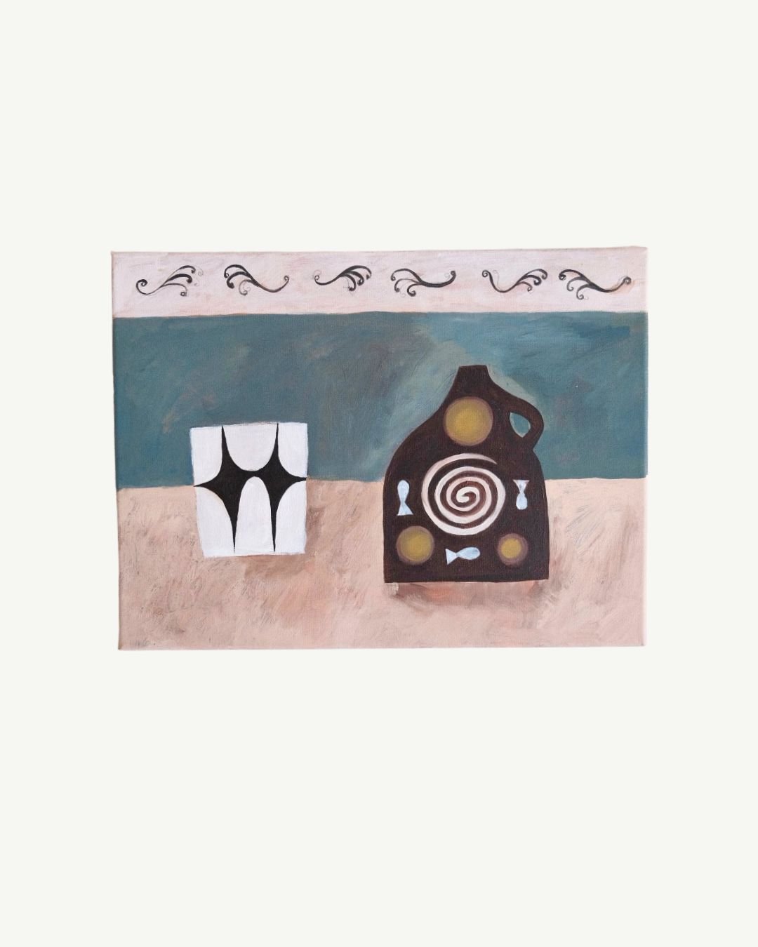 Original canvas - Bottle still life