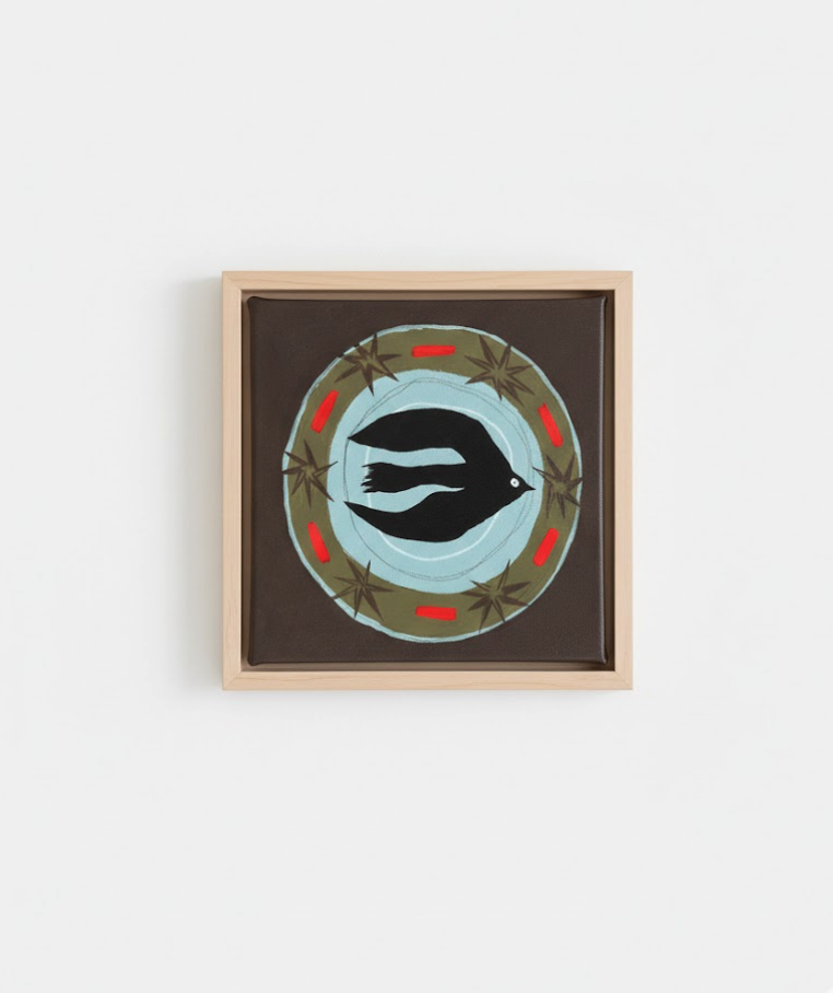 Original Canvas - Bird Plate 002