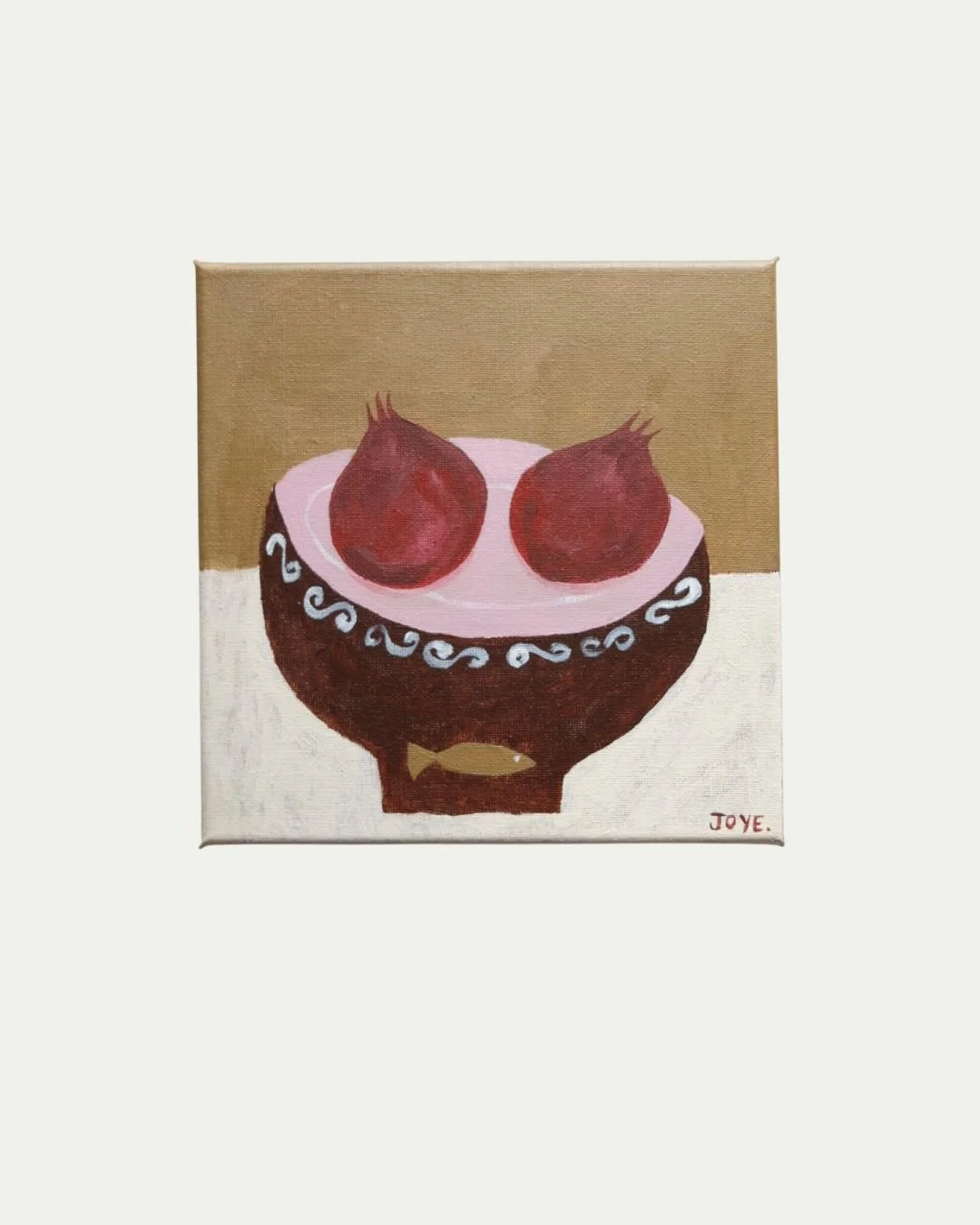 Original canvas - Bowl of Pomegranates