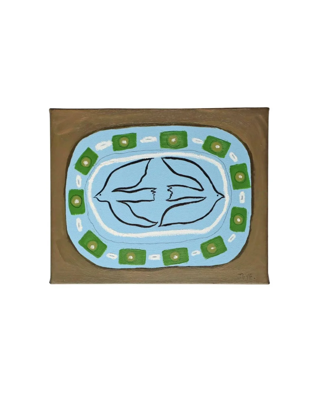 Original Canvas - Bird Plate 001