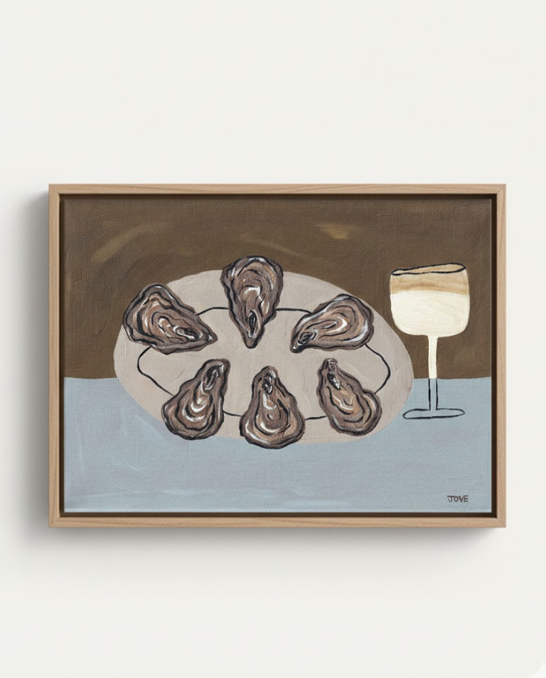 Original Canvas - Oysters and Vino