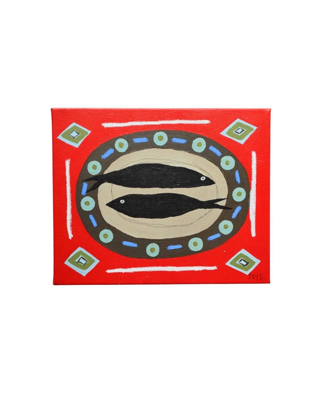 Original Canvas - Fish Plate 001