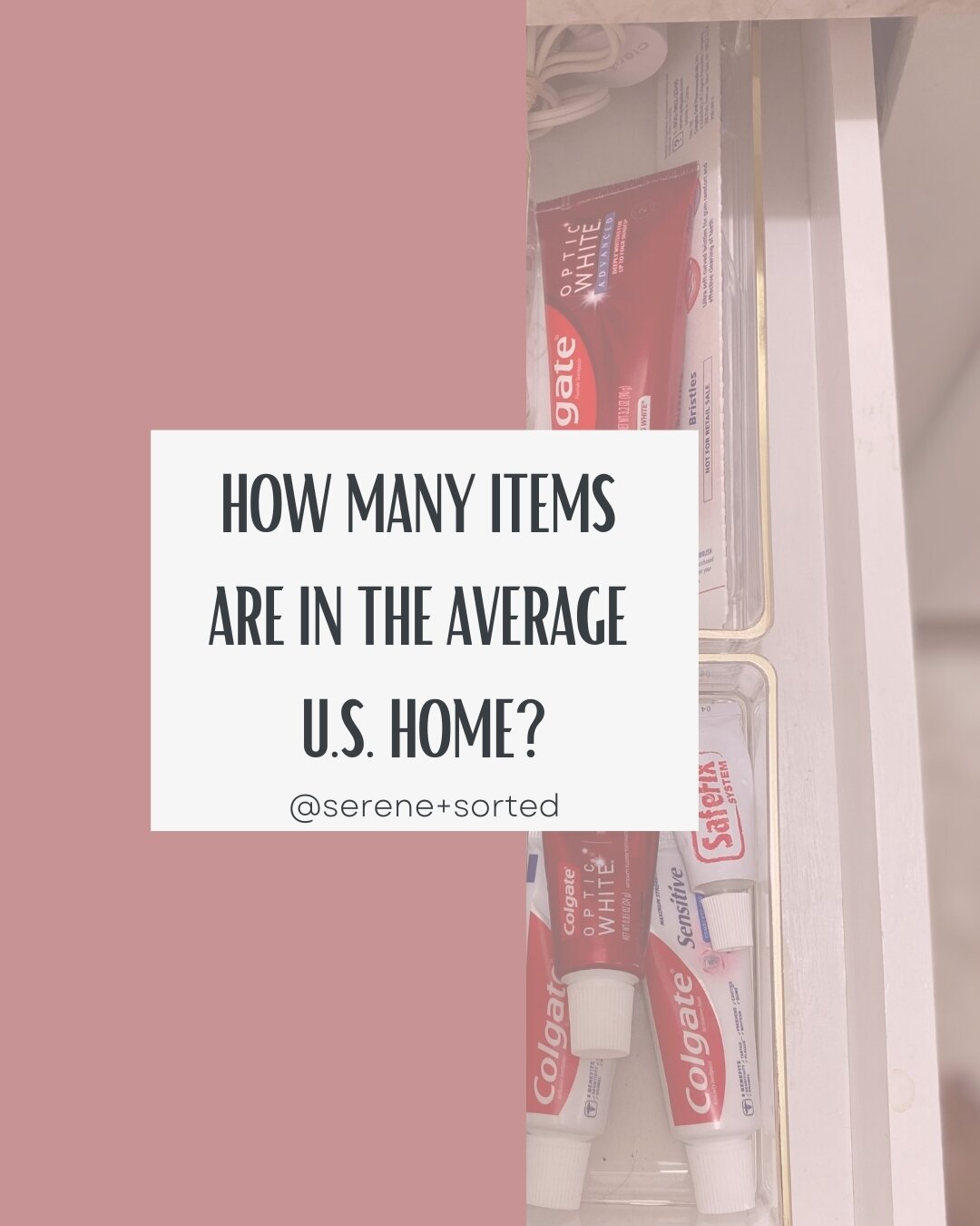 Post the stats on the amount of items in the average US home. The idea is to spotlight the need to for
Decluttering.💡💡

You are not going to BELIEVE THIS!!✨

There are over 300,000 items in the average US home! Isn&rsquo;t that insane. You would ne