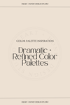 Dramatic + Refined Color Palettes — Heart + Honey Design Studio