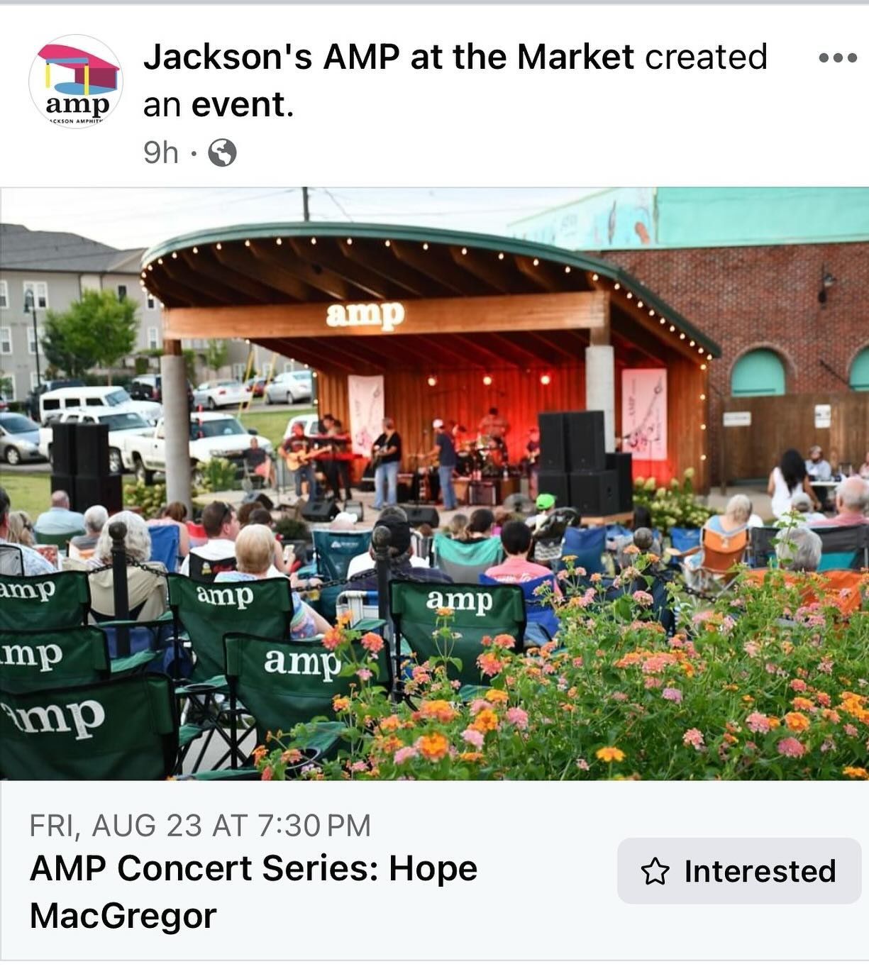 Yall I did not think we would play The Amp stage for another four or five or eight years. But here we are. 

Mark your calendars! Hope MacGregor and the Mac Attacks on August 23rd 🙏🏼