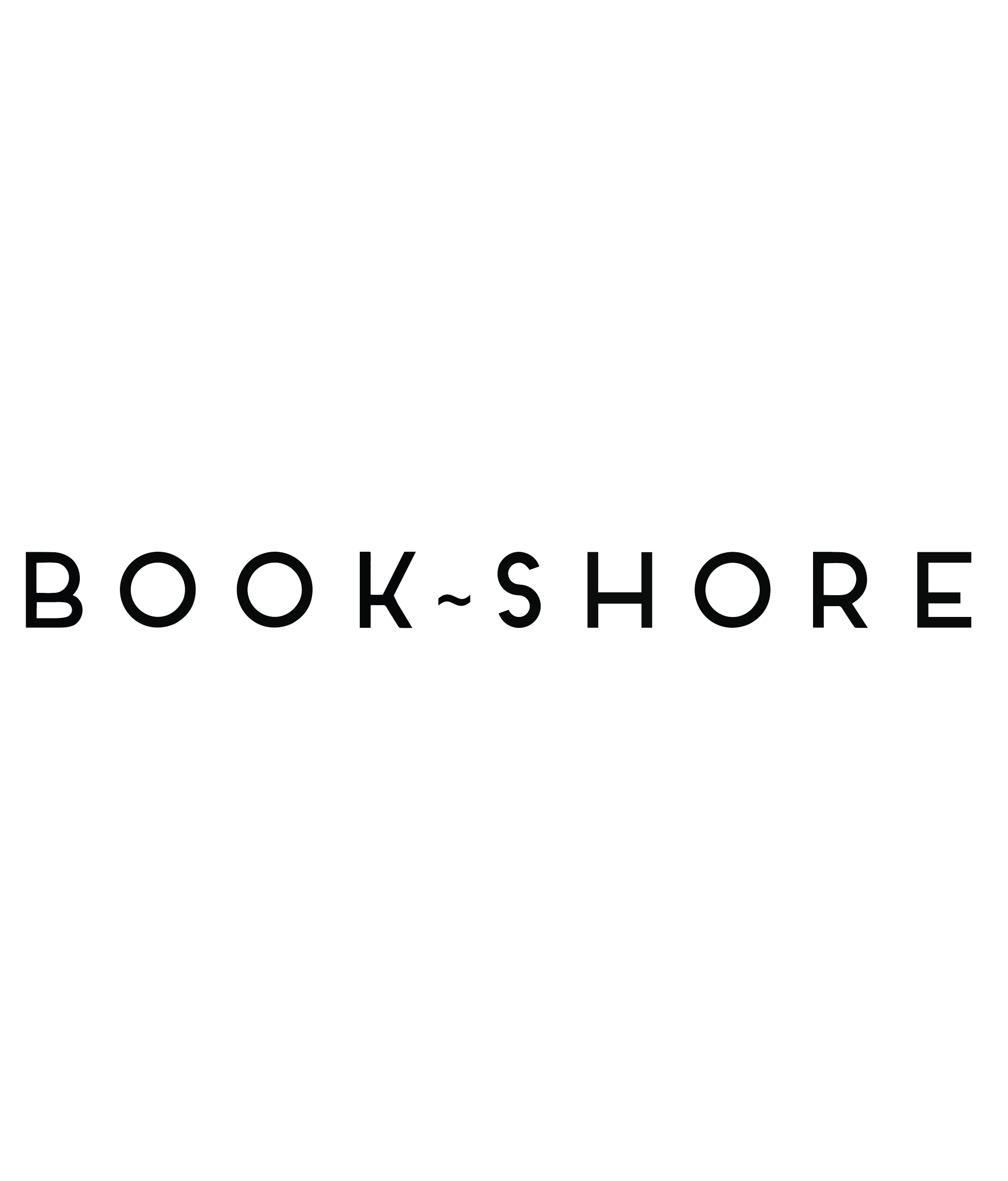 Book-Shore logo with a minimalist black and white design.