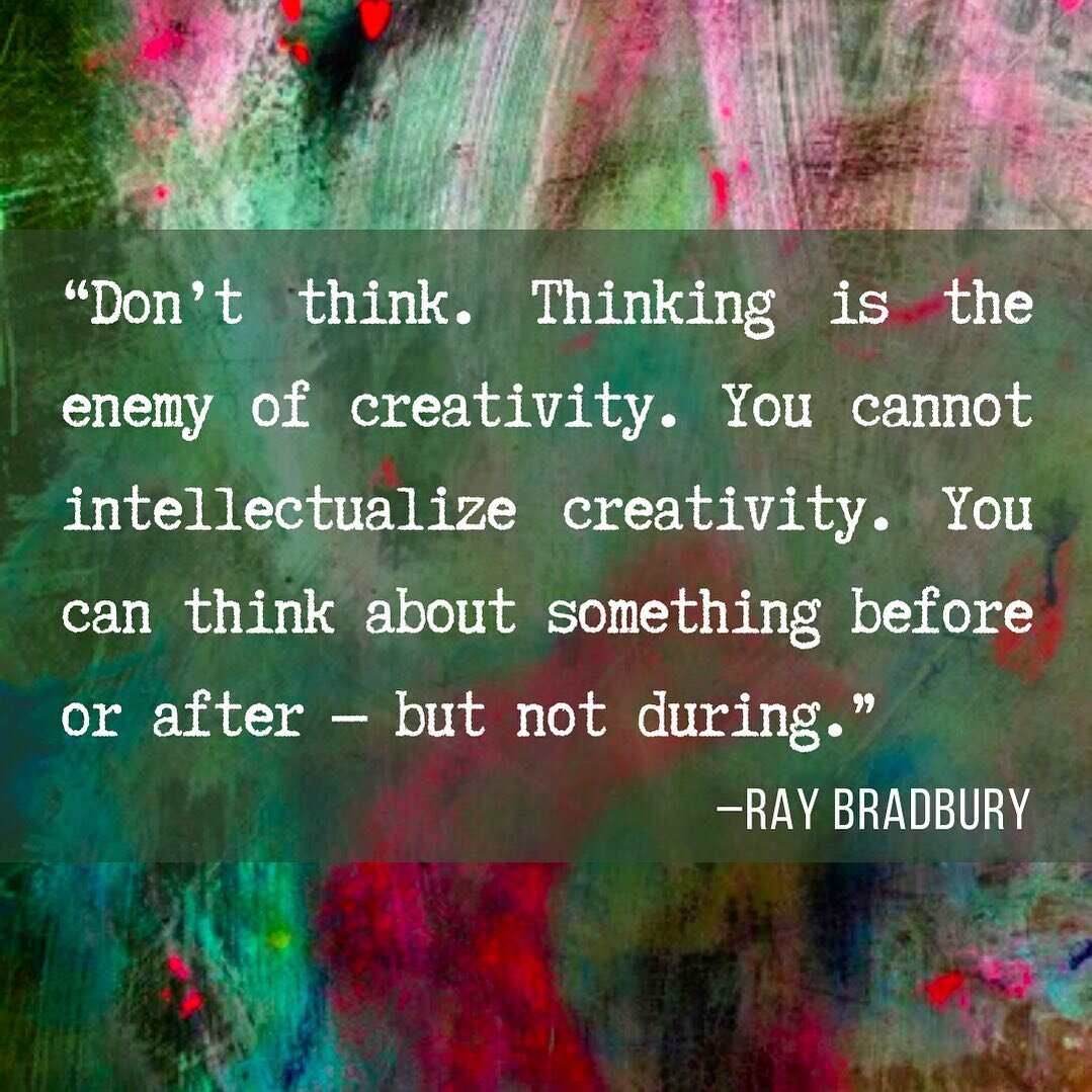 It&rsquo;s too easy to allow doubt to smother creativity. I think it&rsquo;s important to devote time to creating without allowing so much thinking. Just make work. Then after a session, step back, think, and assess how to move forward.⁠
⠀⁠
I&rsquo;m