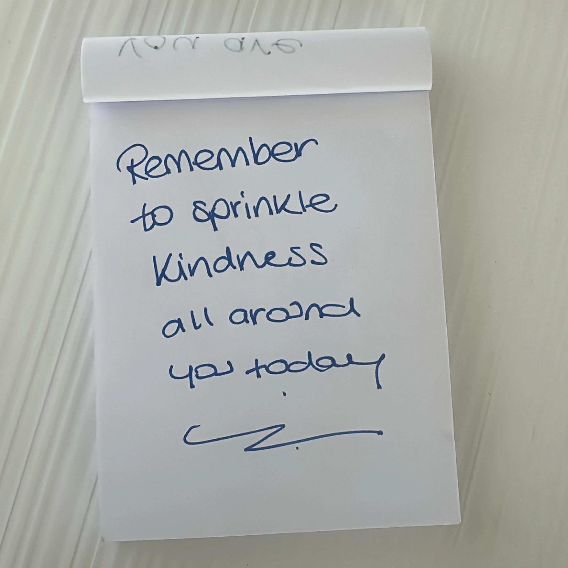 Sprinkle sprinkle sprinkle 
All the kindness 
(And don&rsquo;t forget to sprinkle some on you too!)